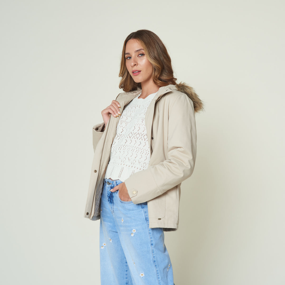 Casaca New Iris Beige Exit Smartbrands 