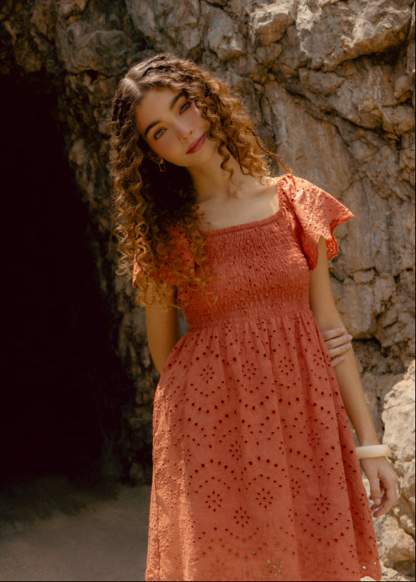 Vestido Barbara Terracota