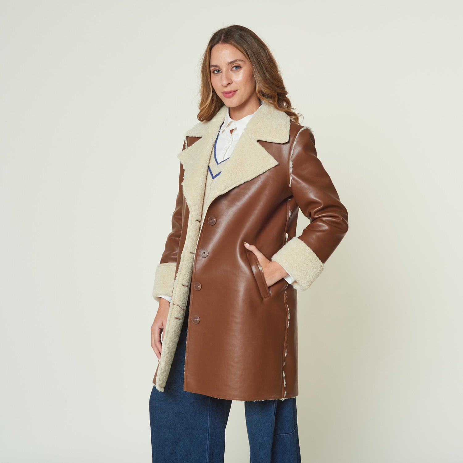 Abrigo Constanza Marron