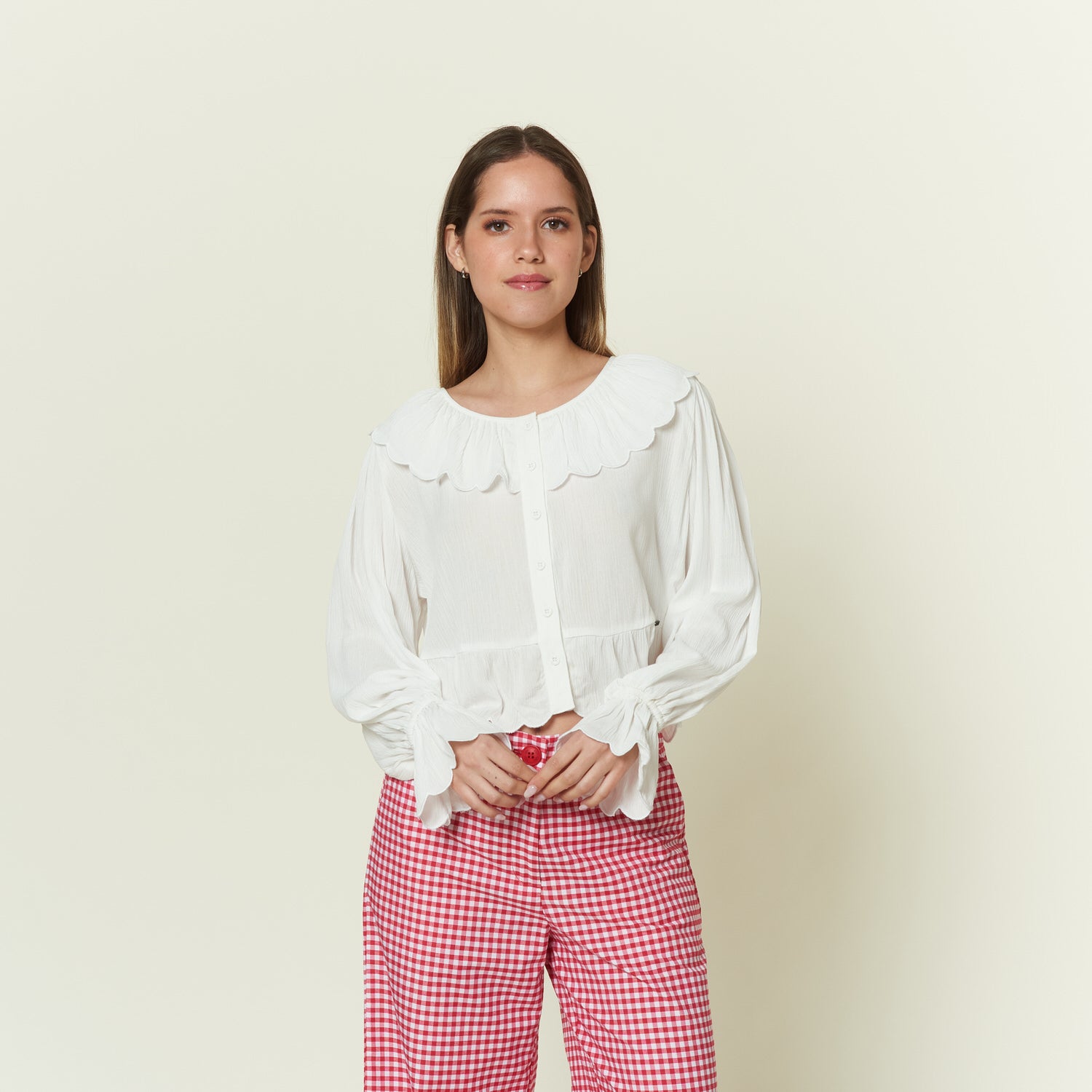 Blusa Carolina Hueso