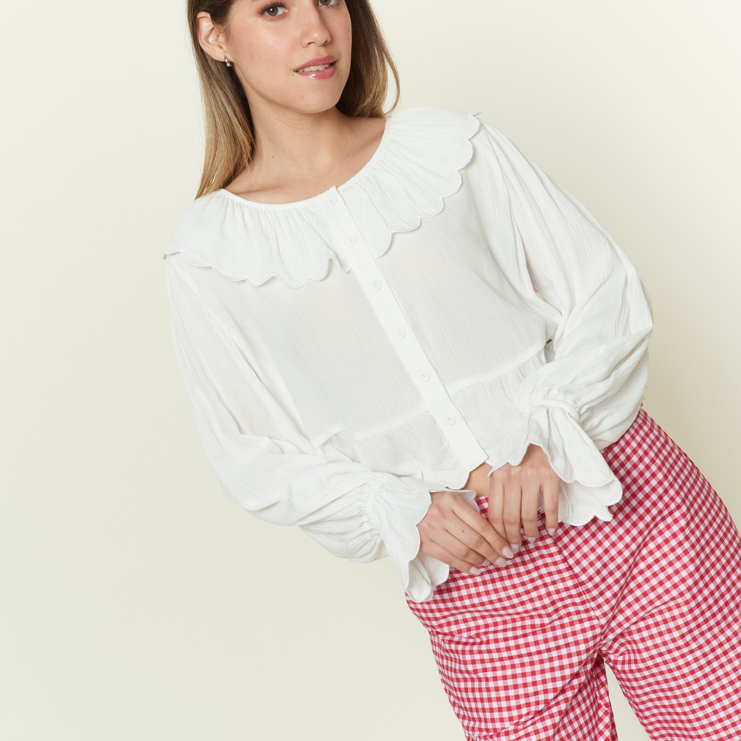 Blusa Carolina Hueso
