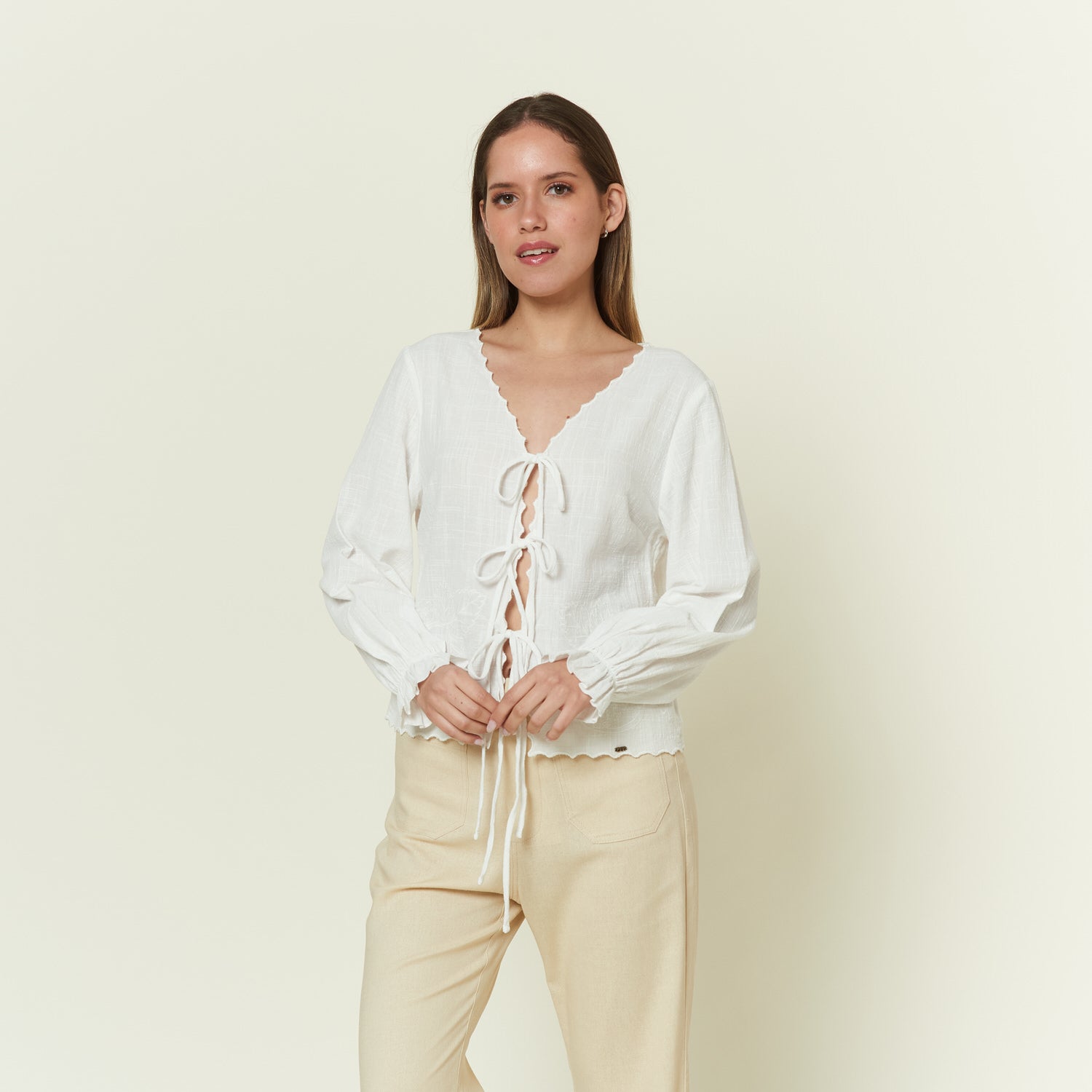 Blusa Chloe Hueso