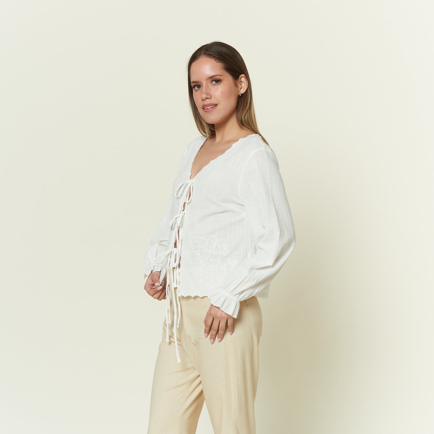 Blusa Chloe Hueso