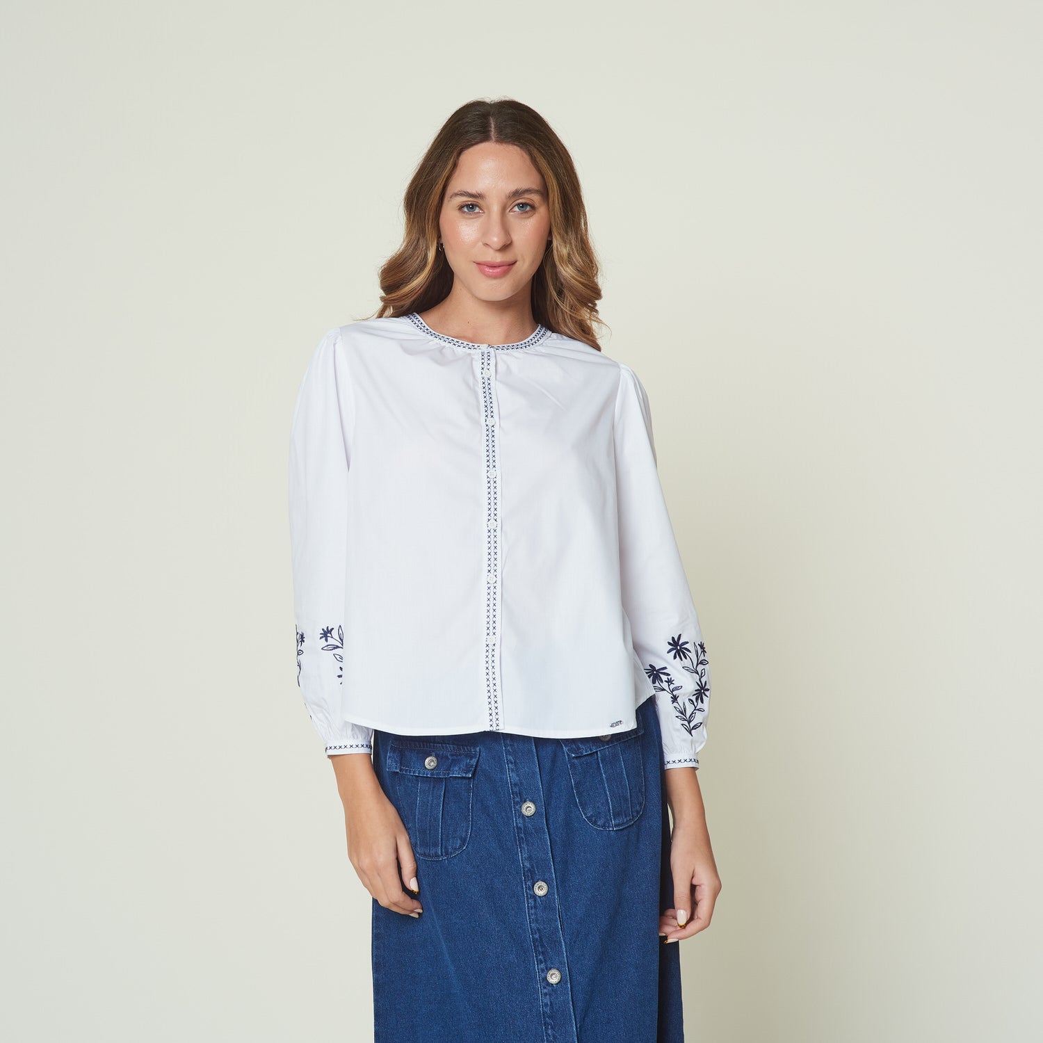 Blusa Dallas Hueso