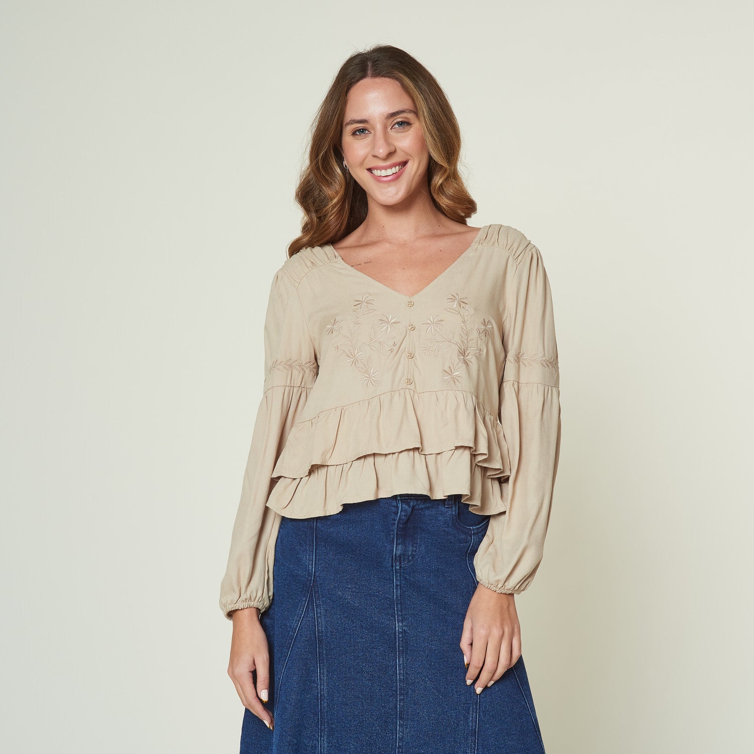 Blusa Dani Beige