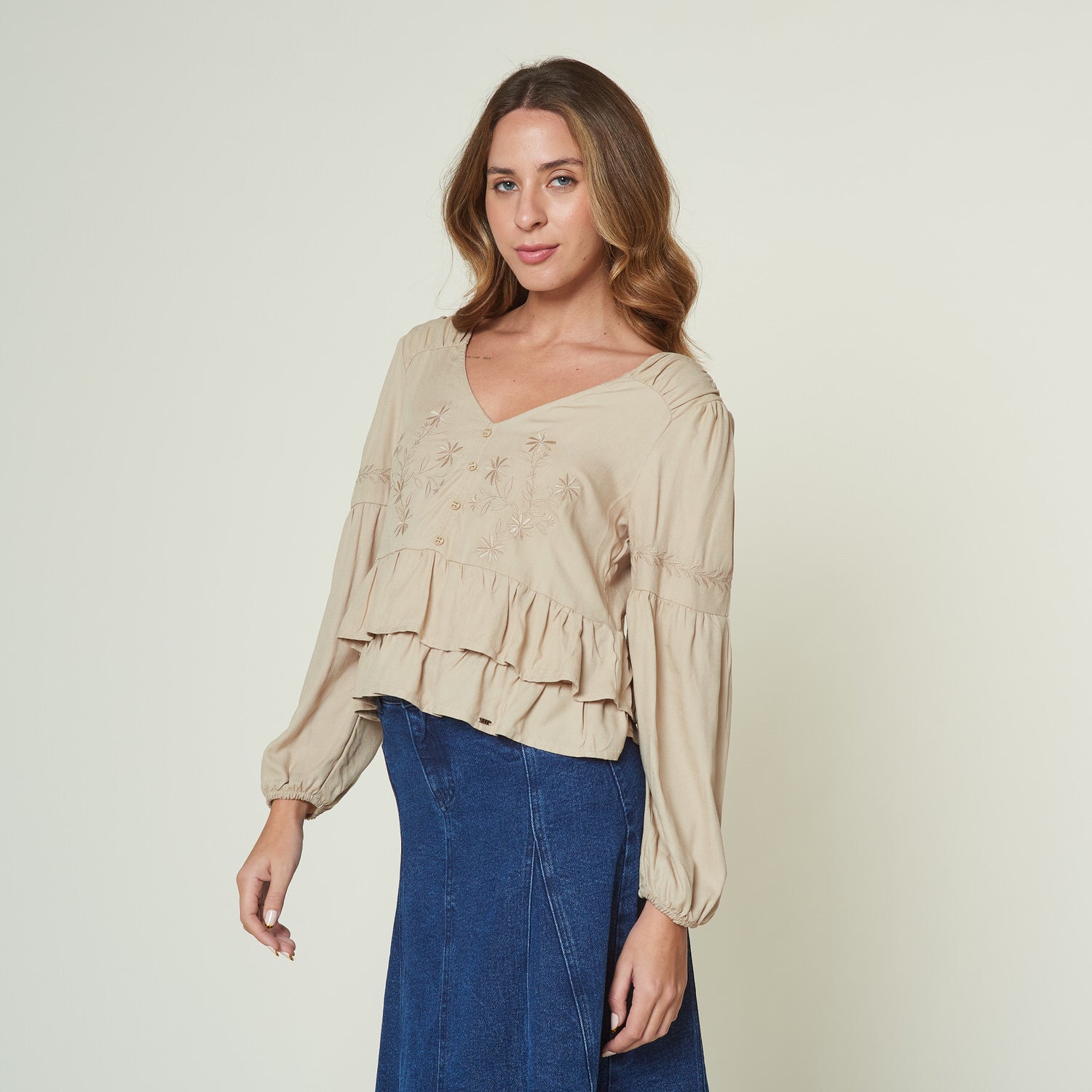 Blusa Dani Beige