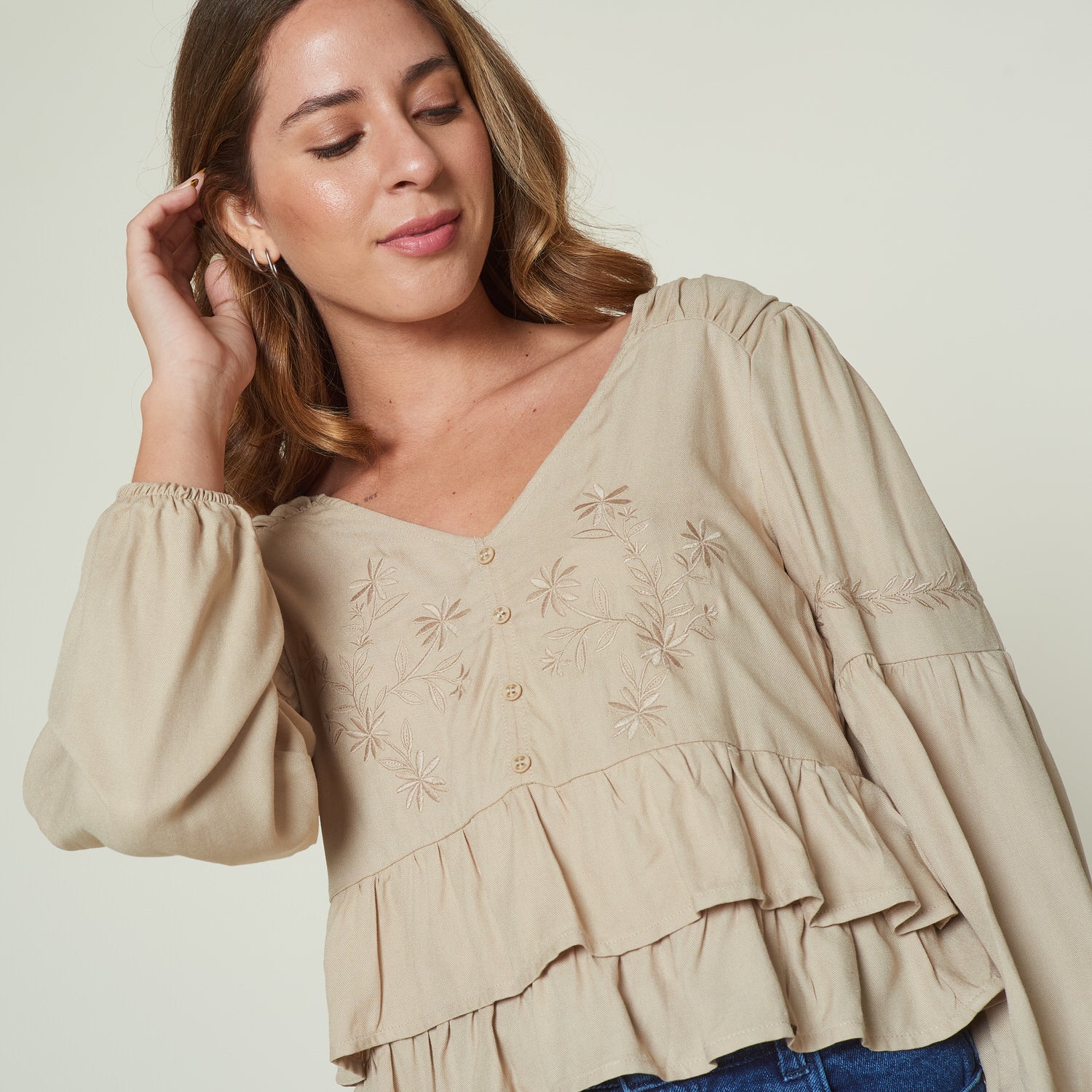 Blusa Dani Beige