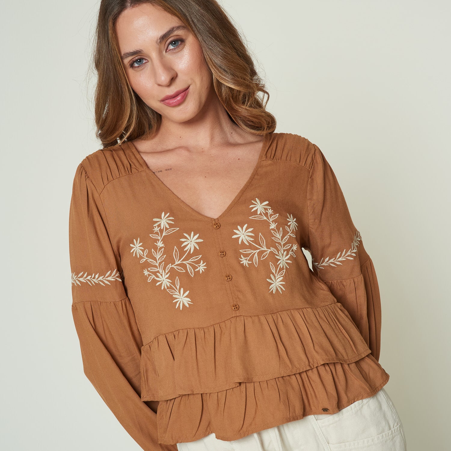 Blusa Dani Marron