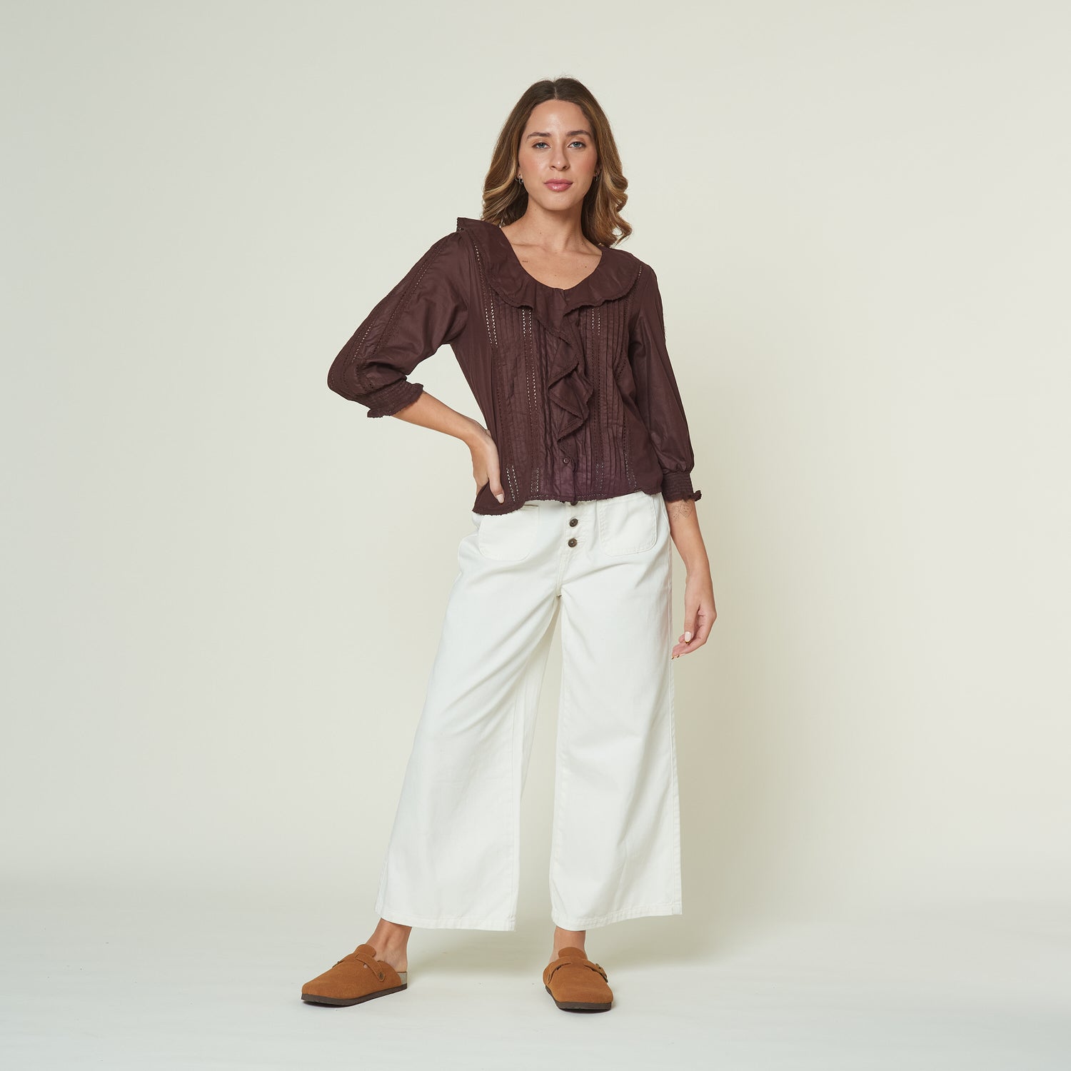 Blusa Diamante Marron