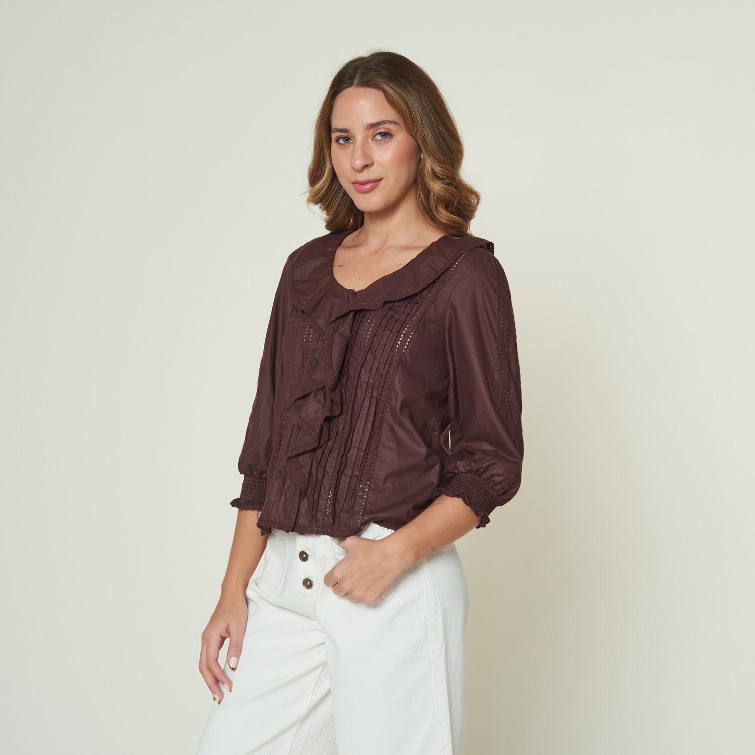 Blusa Diamante Marron