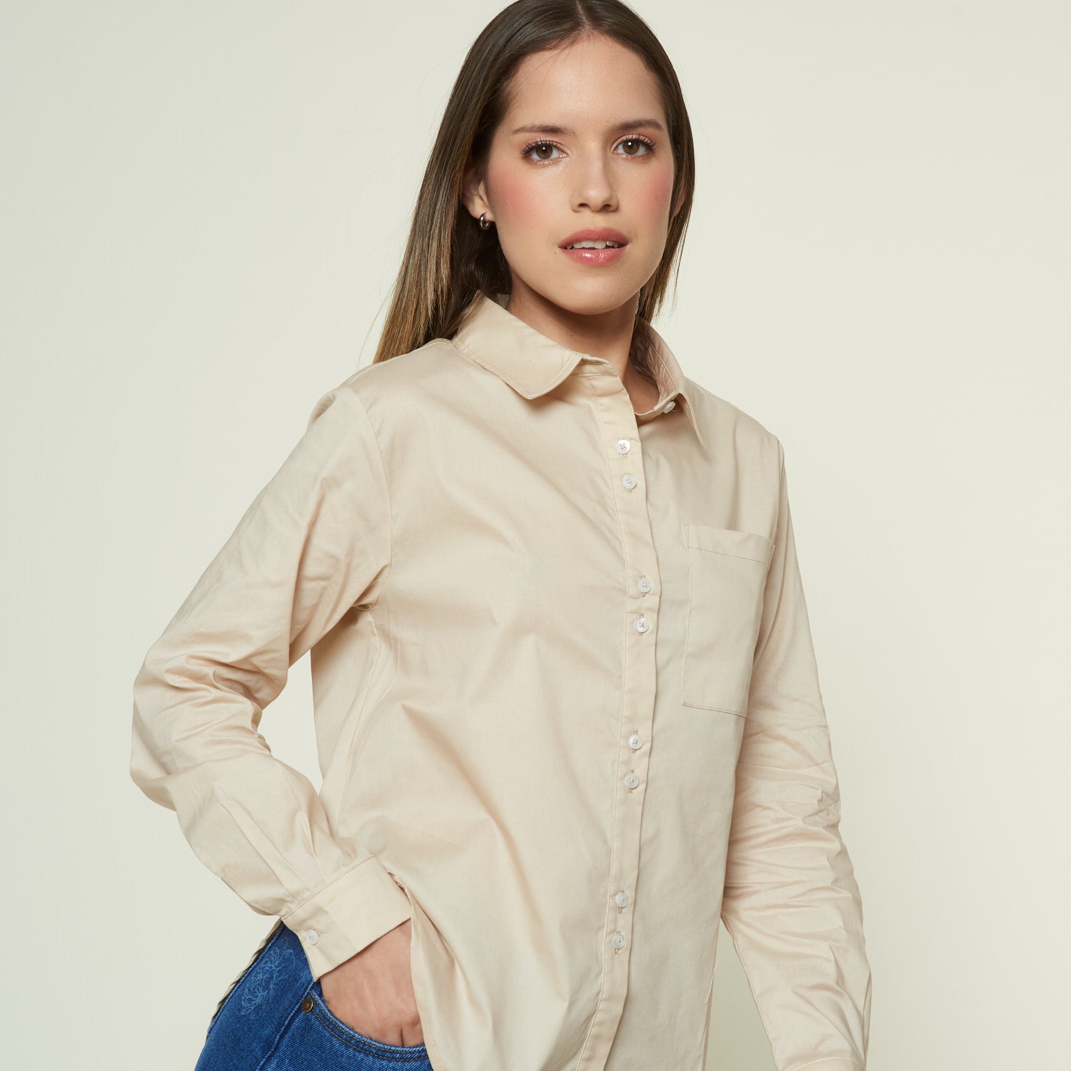 Blusa Falak Beige