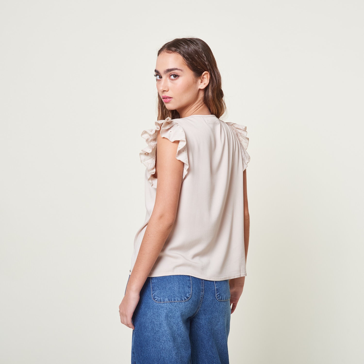 Blusa Fantina Beige