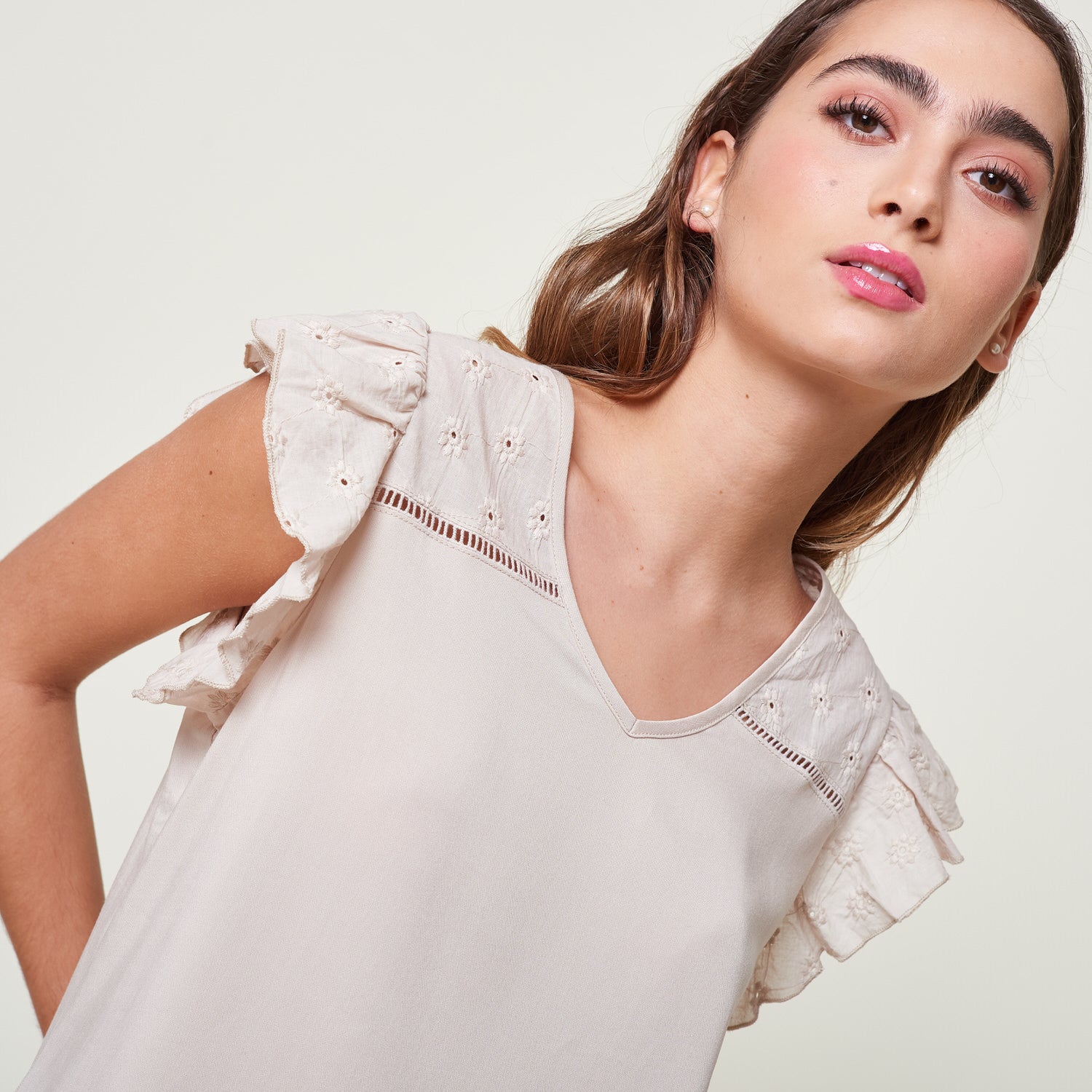 Blusa Fantina Beige