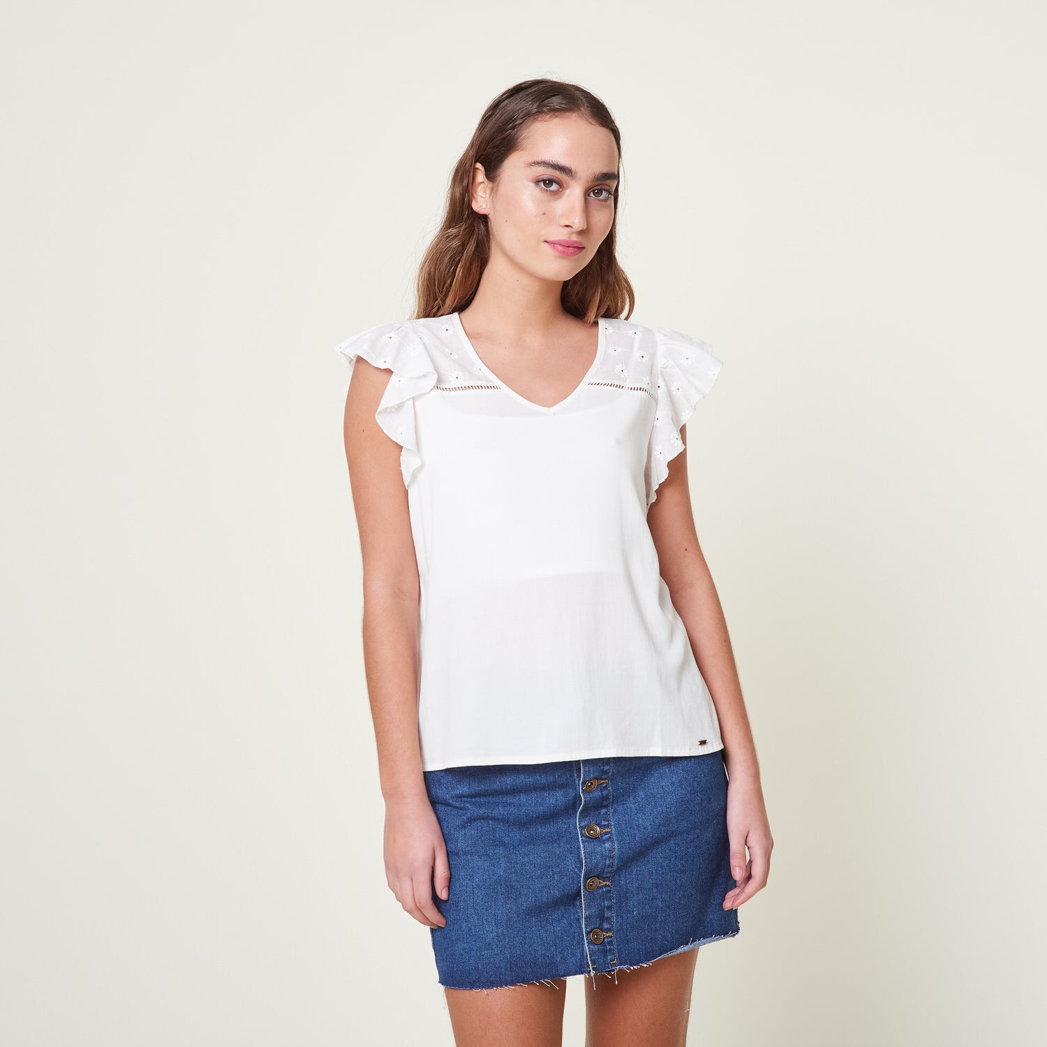 Blusa Fantina Hueso