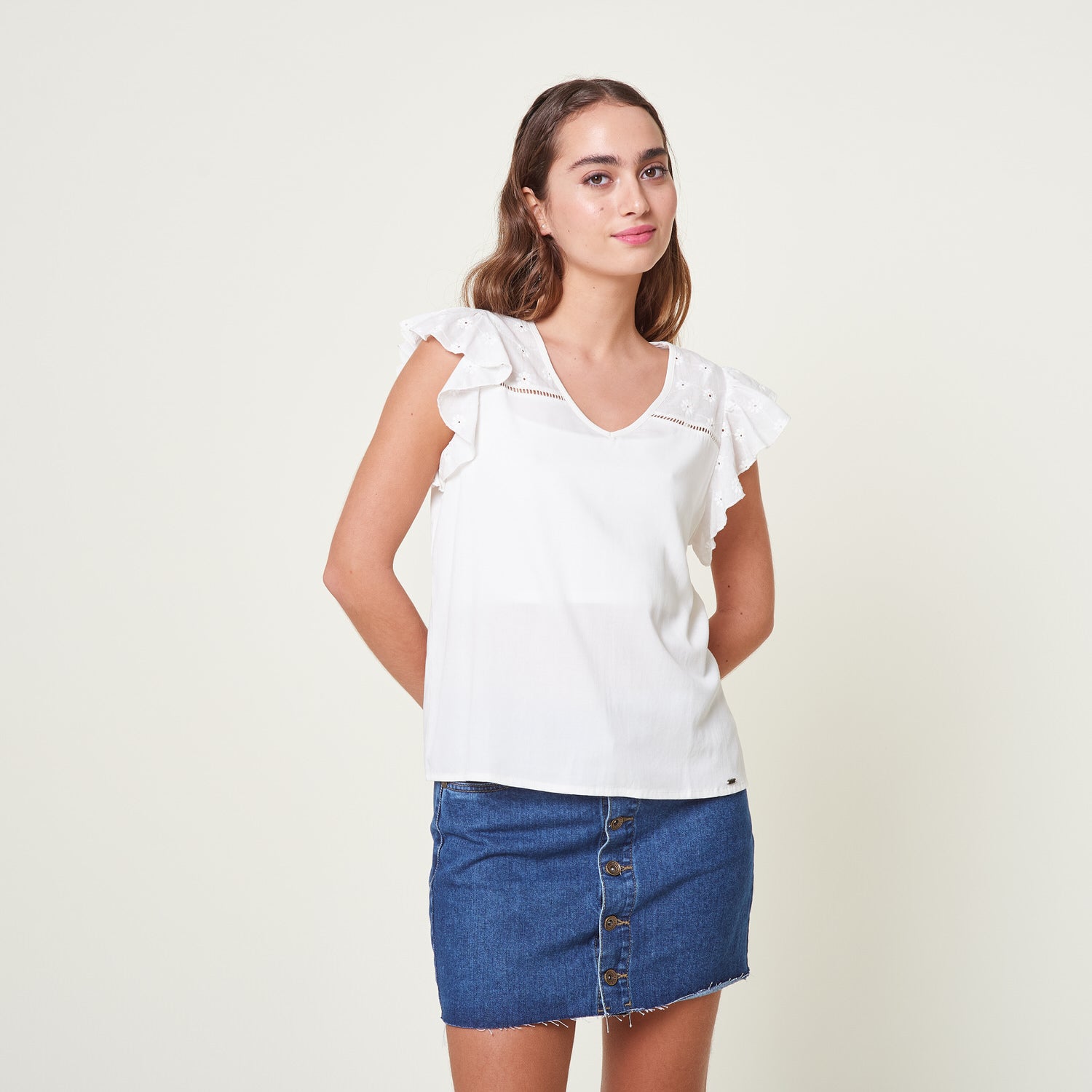 Blusa Fantina Hueso