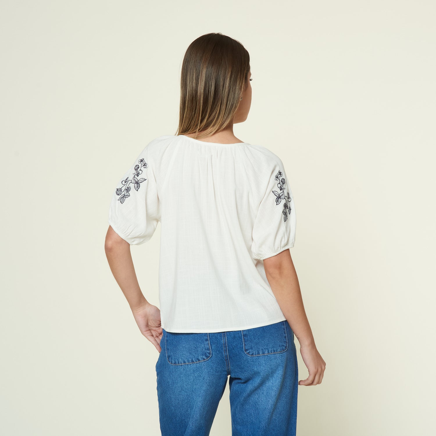 Blusa Fatima Hueso