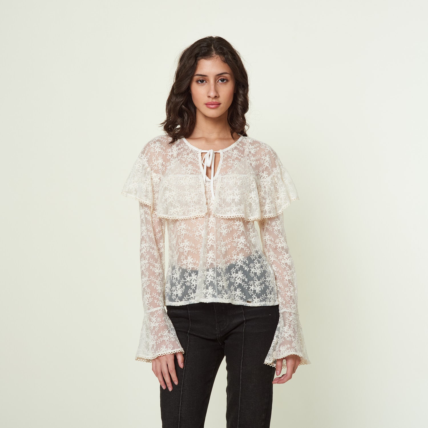 Blusa Garazi Hueso