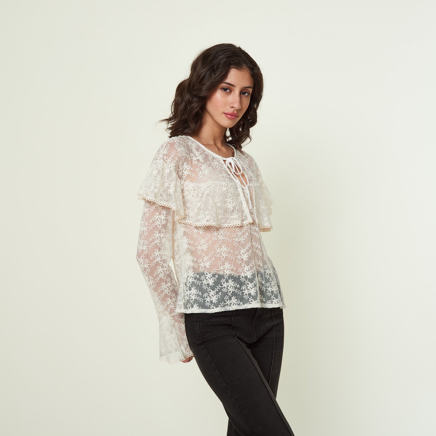 Blusa Garazi Hueso