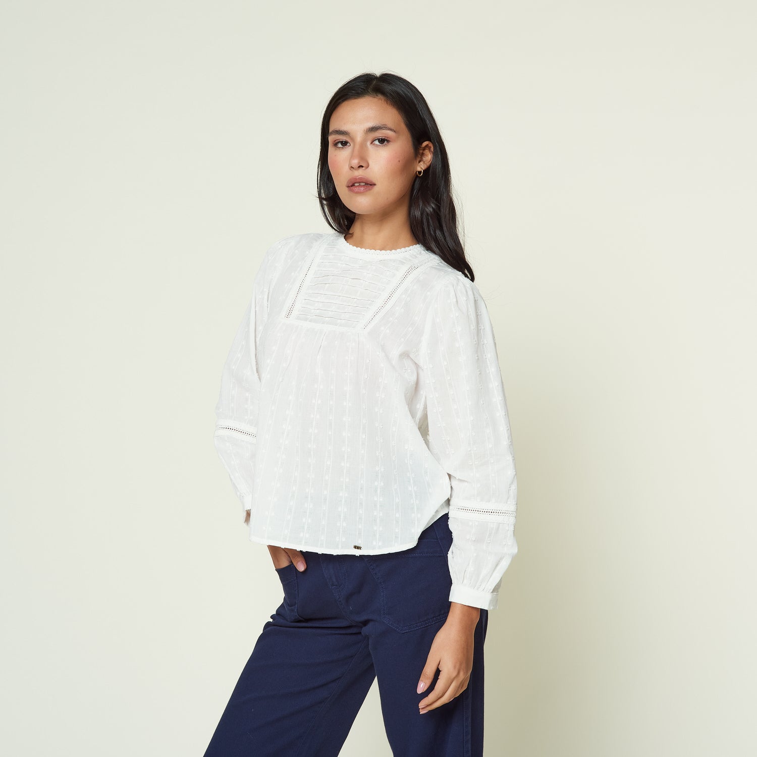 Blusa Harumi Hueso