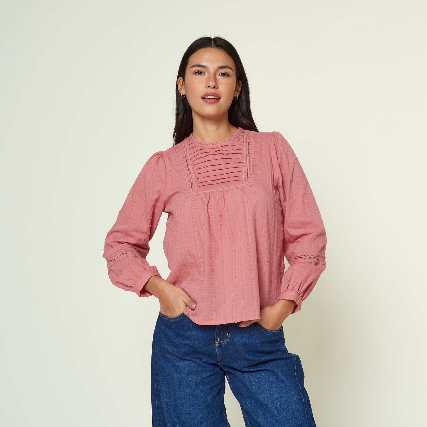 Blusa Harumi Palo Rosa
