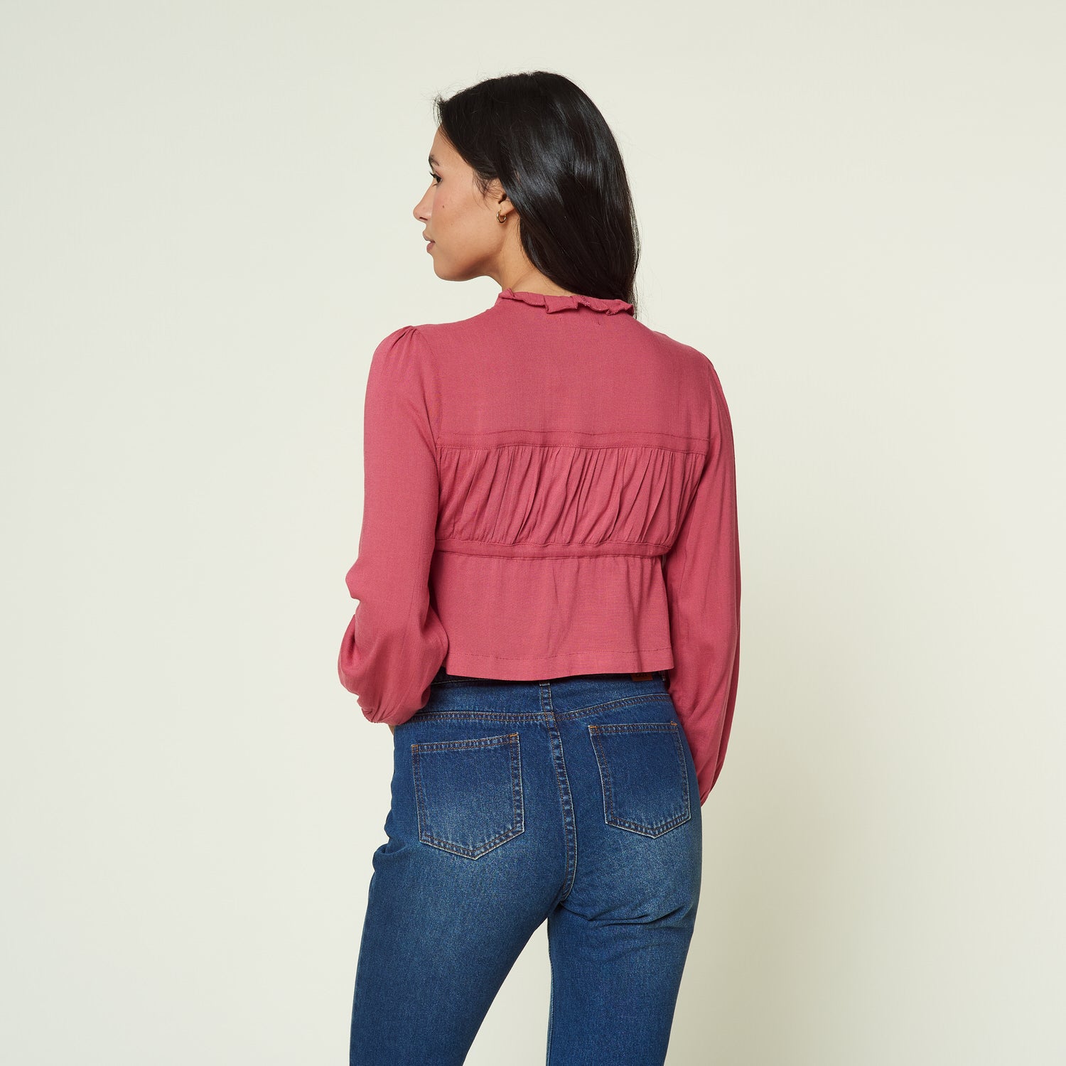 Blusa Helenor Palo Rosa