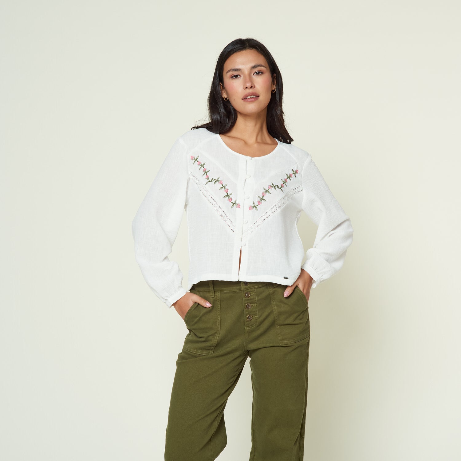 Blusa Henar Hueso