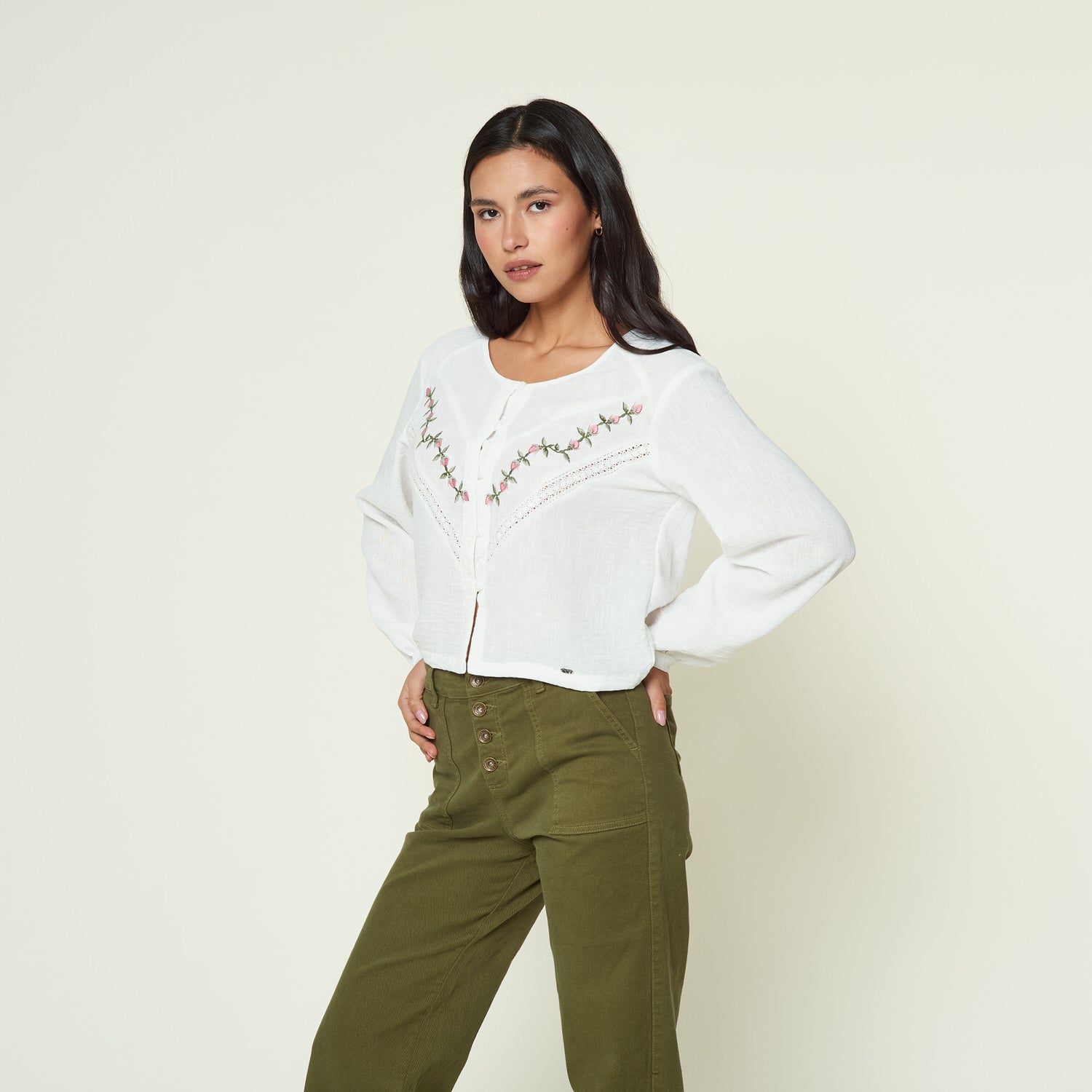 Blusa Henar Hueso