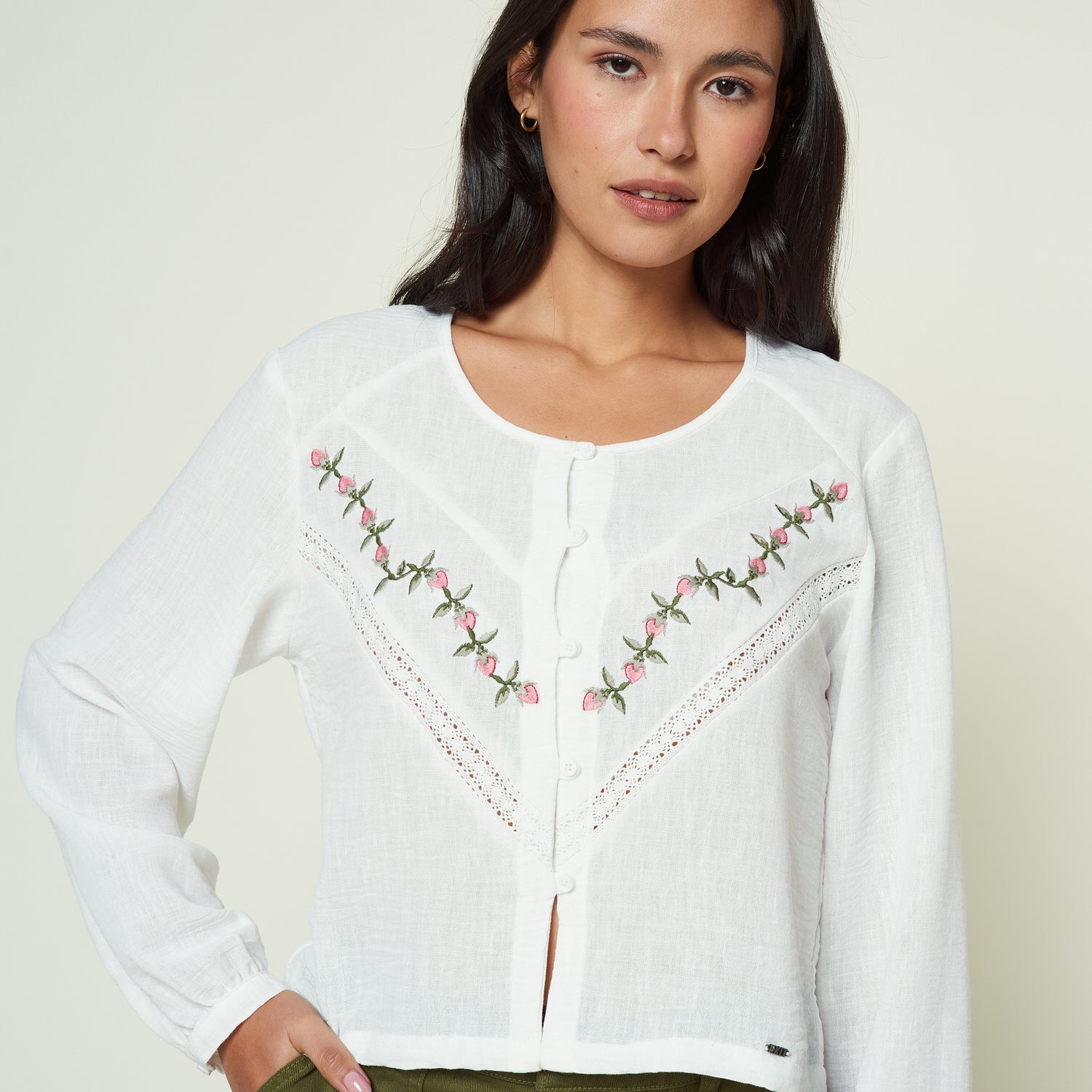 Blusa Henar Hueso