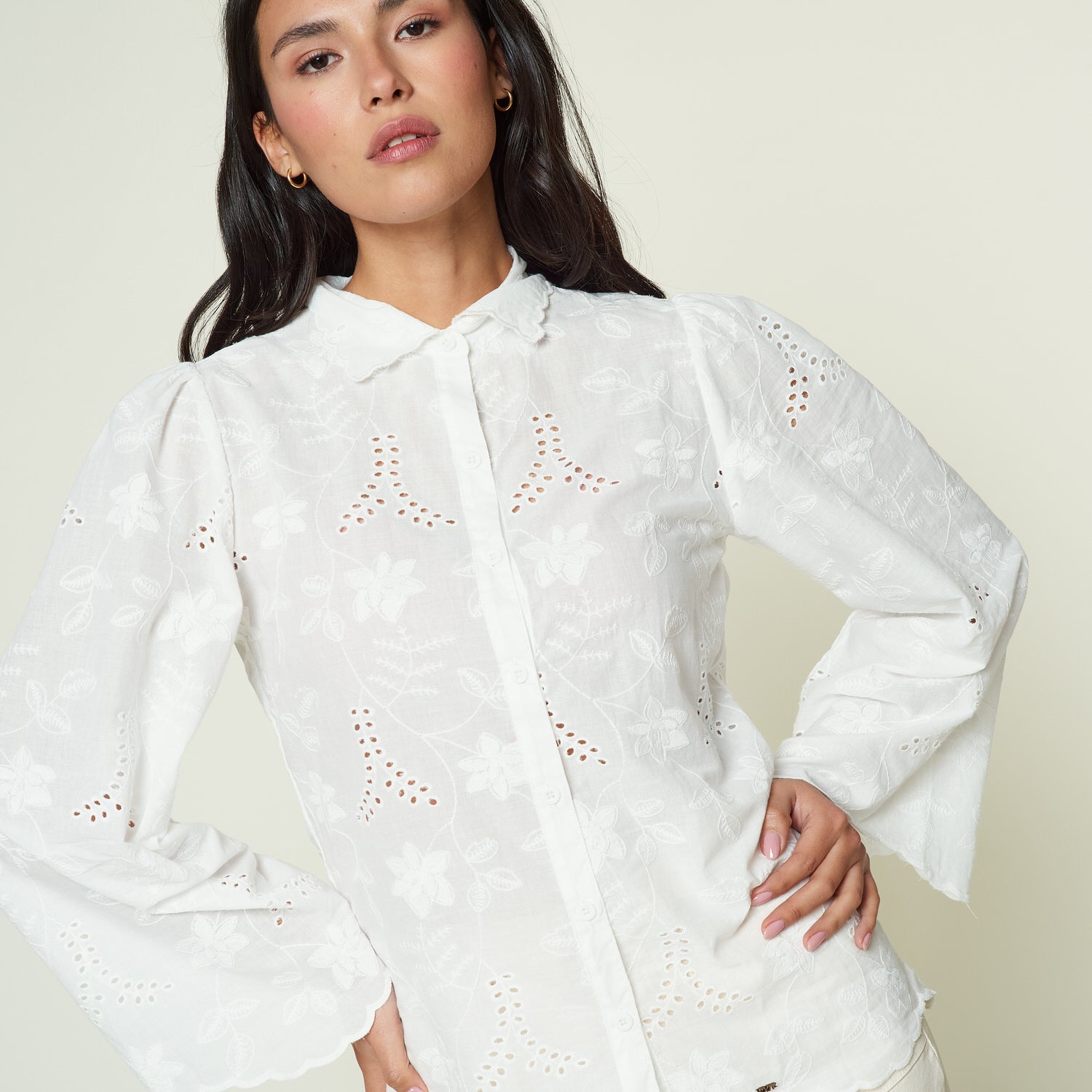 Blusa Holanda Hueso