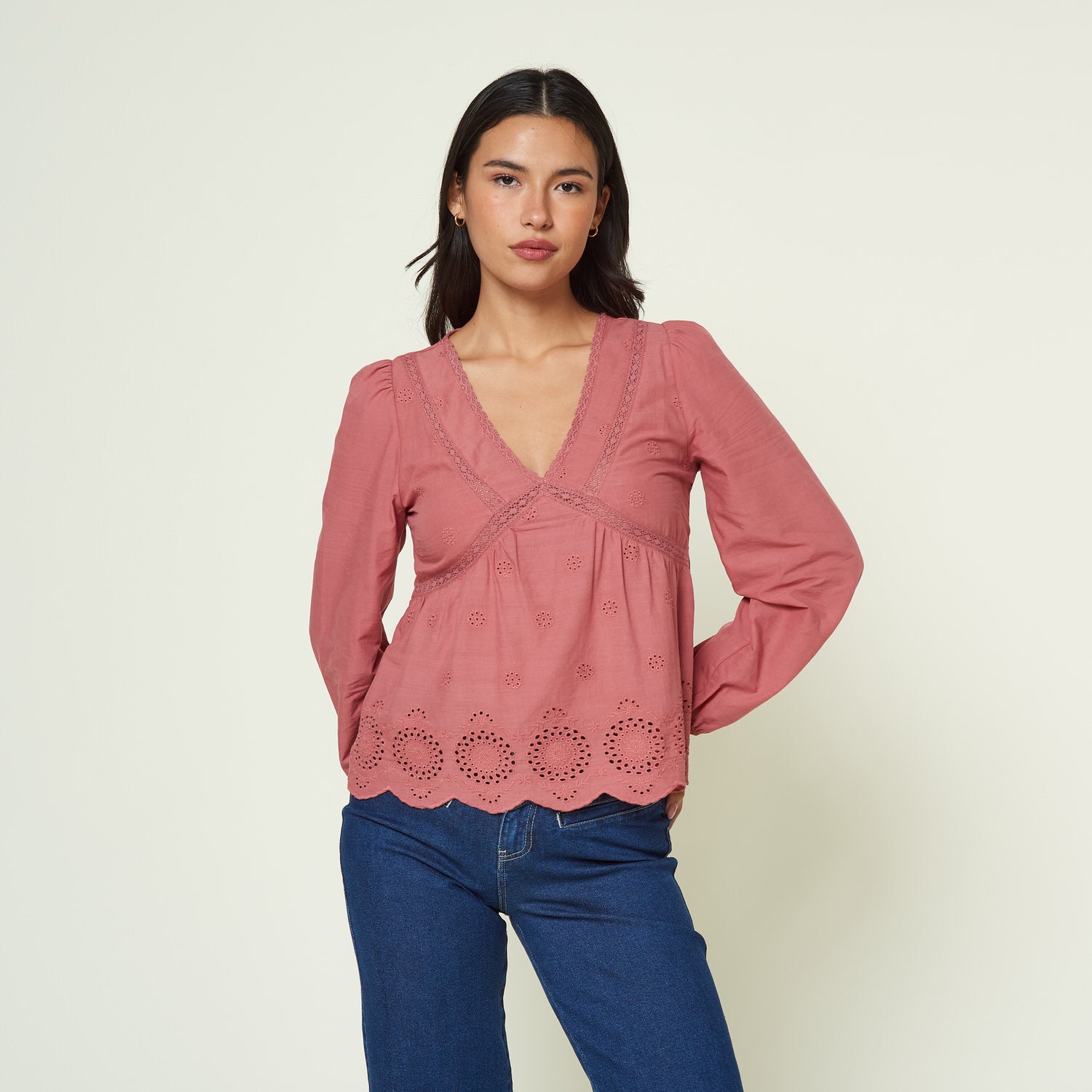 Blusa Hyptia Palo Rosa