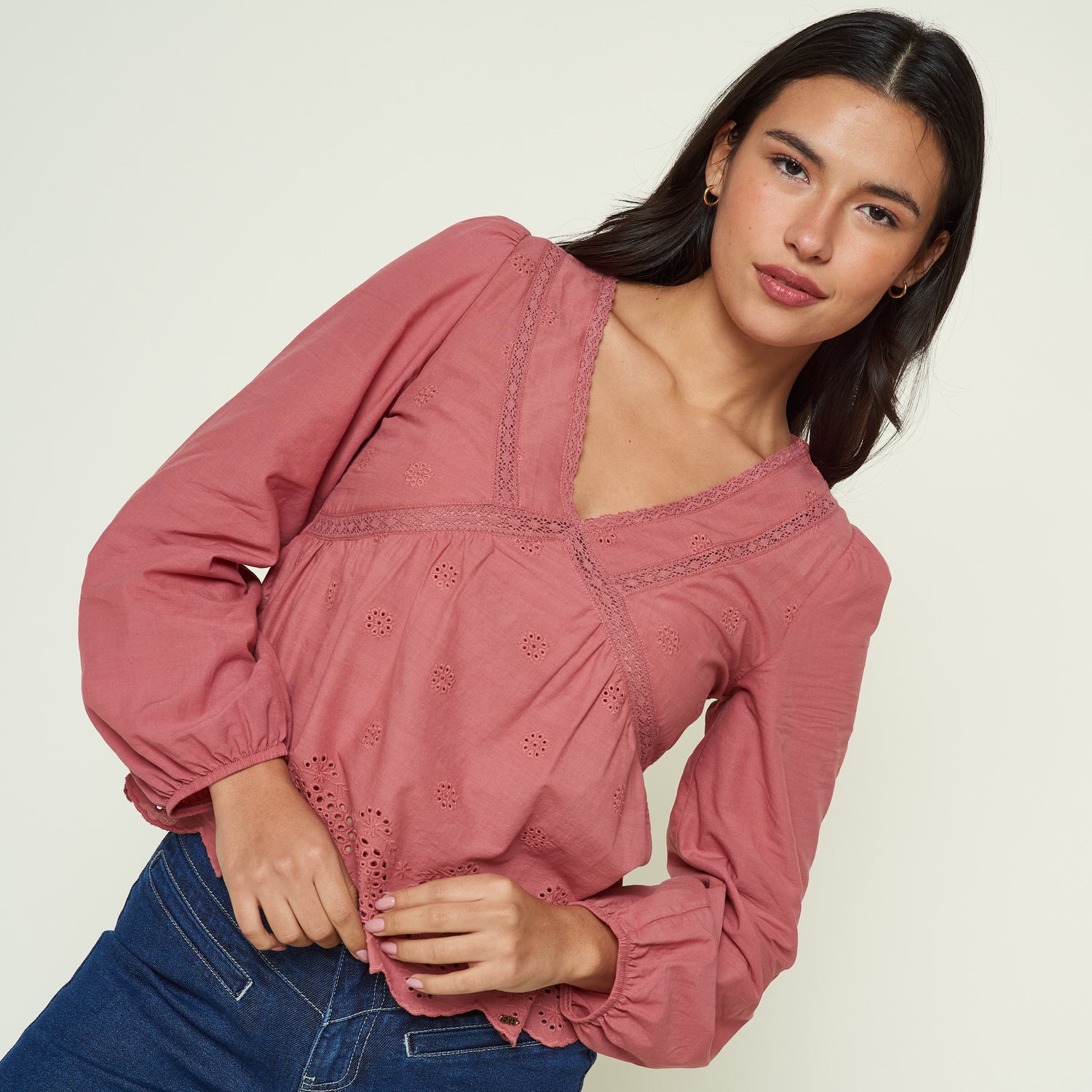 Blusa Hyptia Palo Rosa
