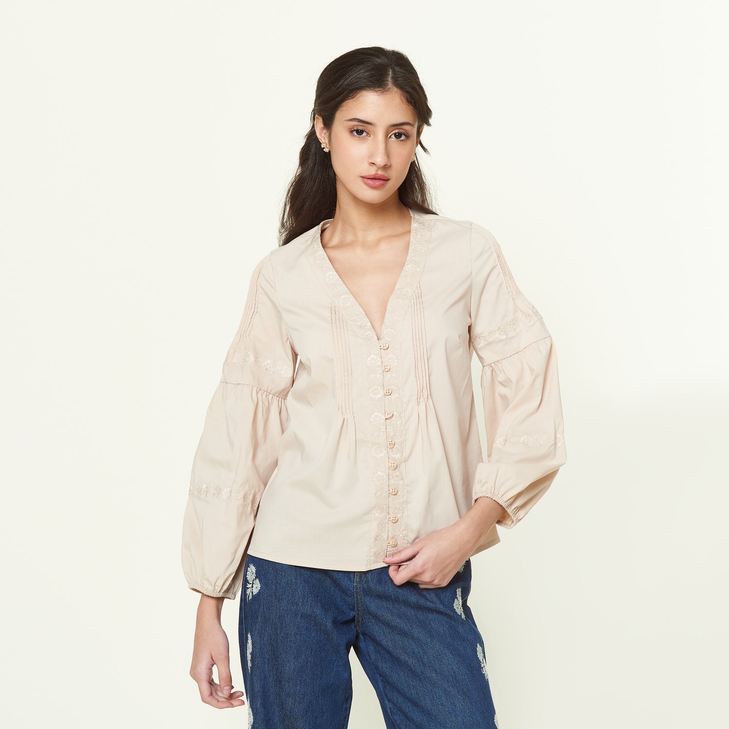 Blusa Lauretta Beige
