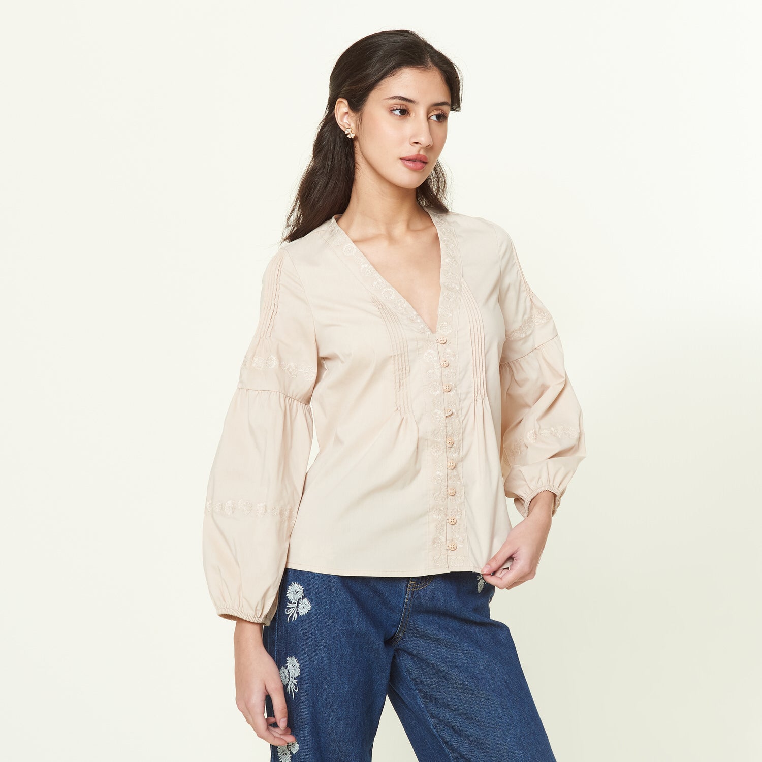Blusa Lauretta Beige