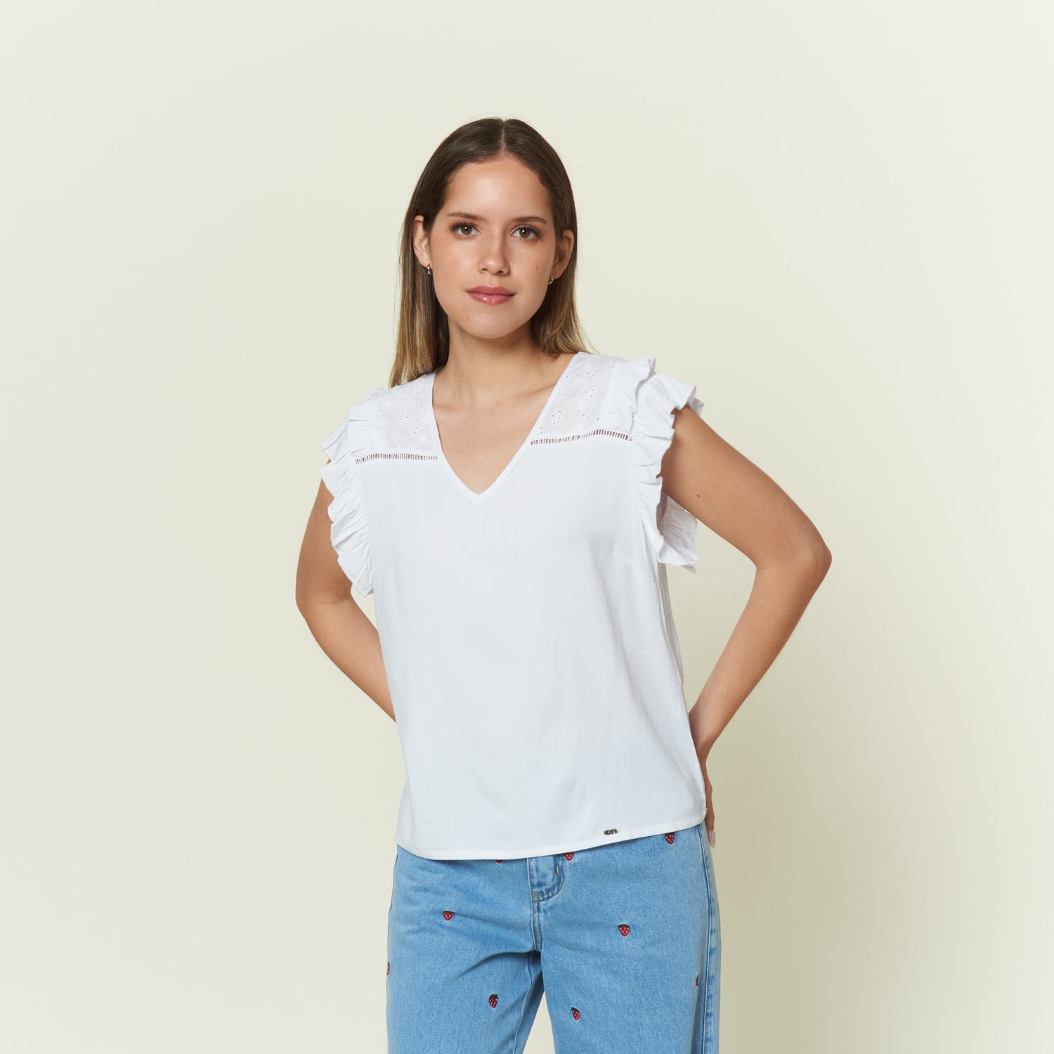 Blusa New Fantina Hueso