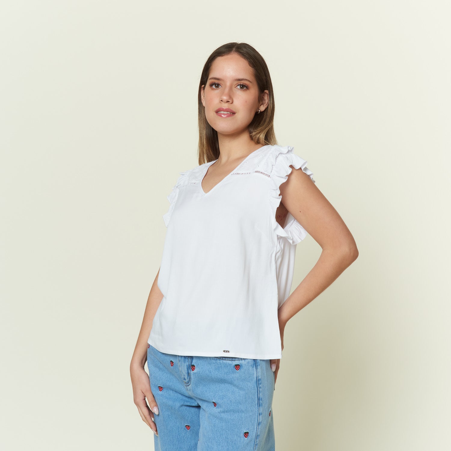 Blusa New Fantina Hueso