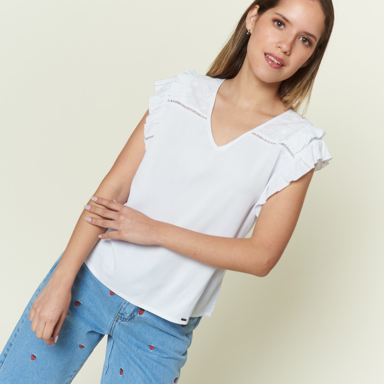 Blusa New Fantina Hueso