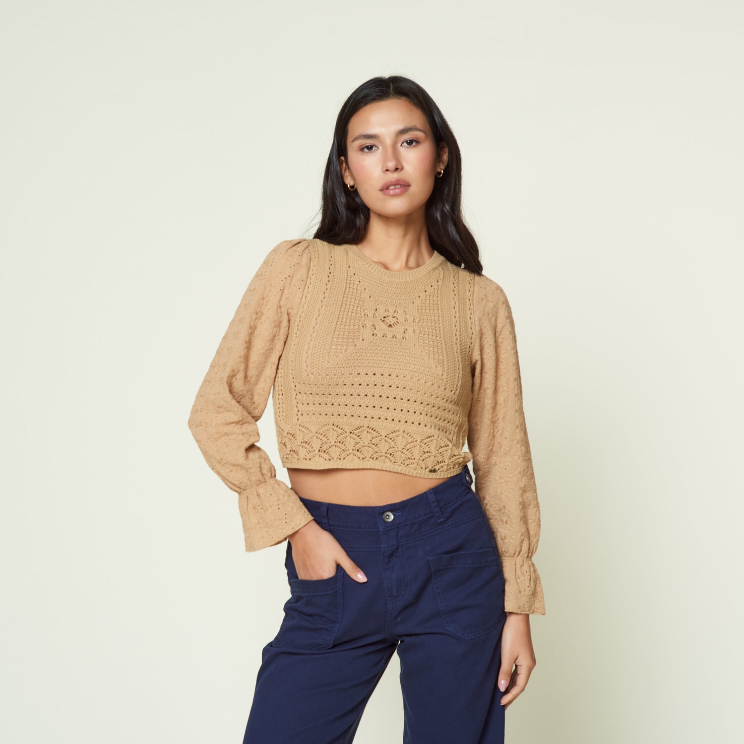 Blusa New Tarasia Beige
