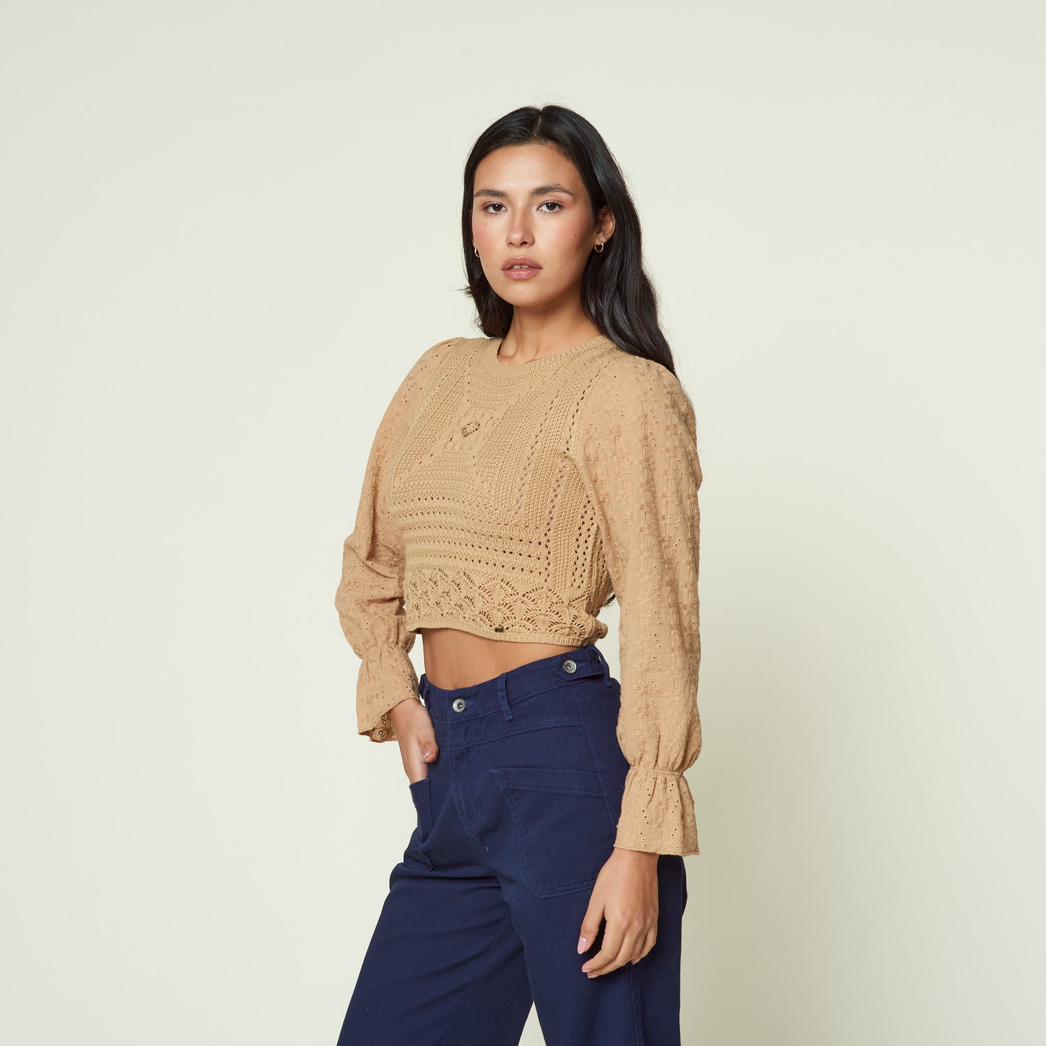 Blusa New Tarasia Beige