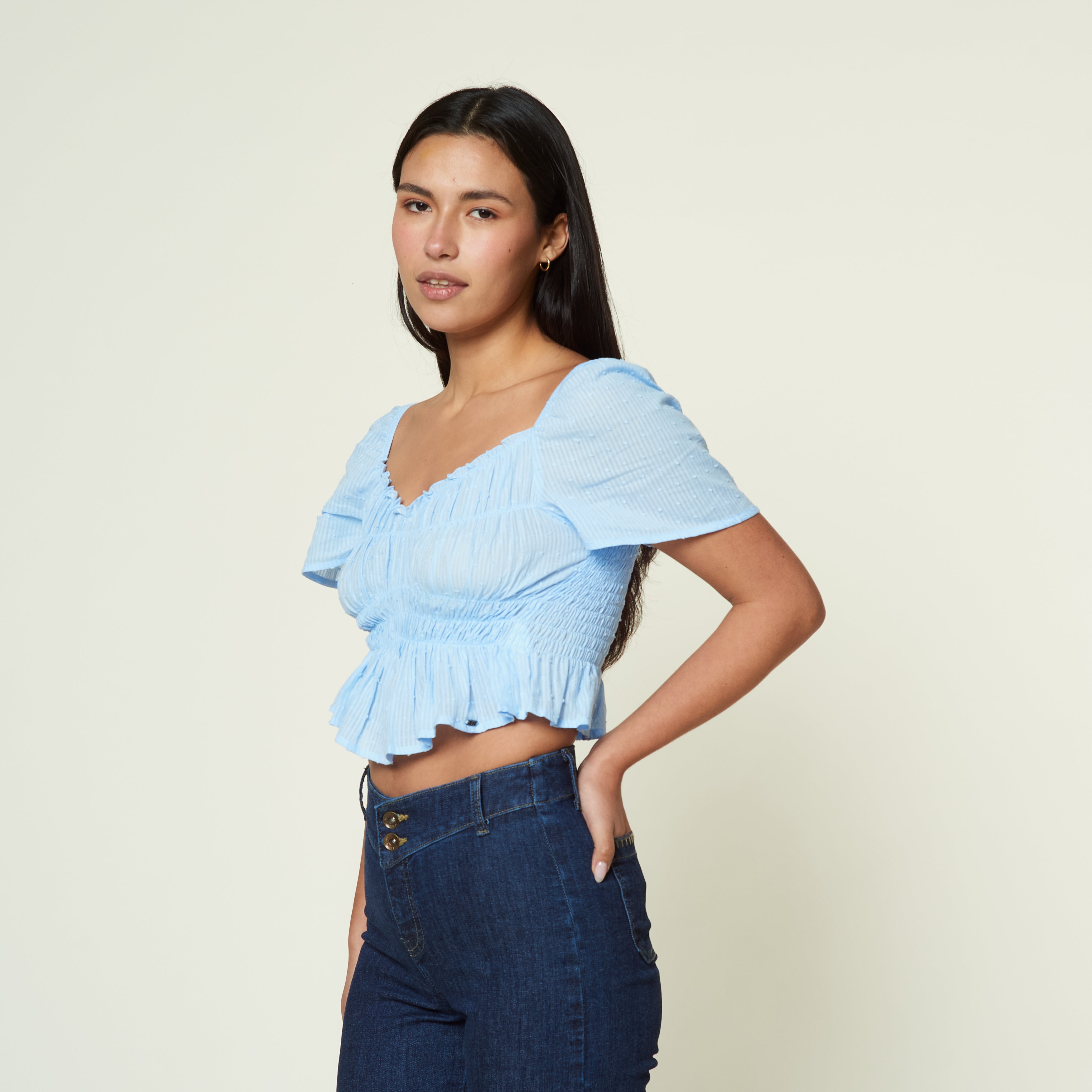 Blusa Oceano Celeste