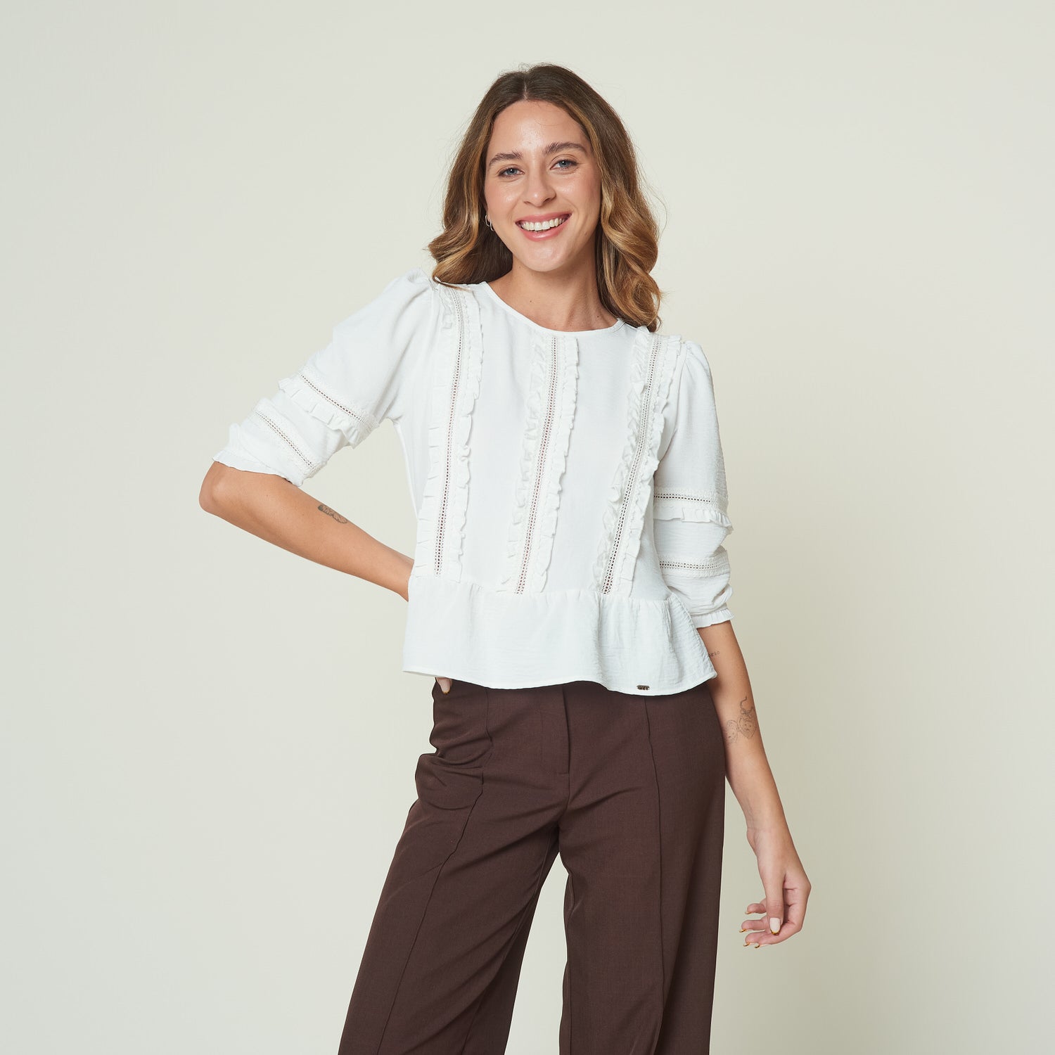 Blusa Odele Hueso