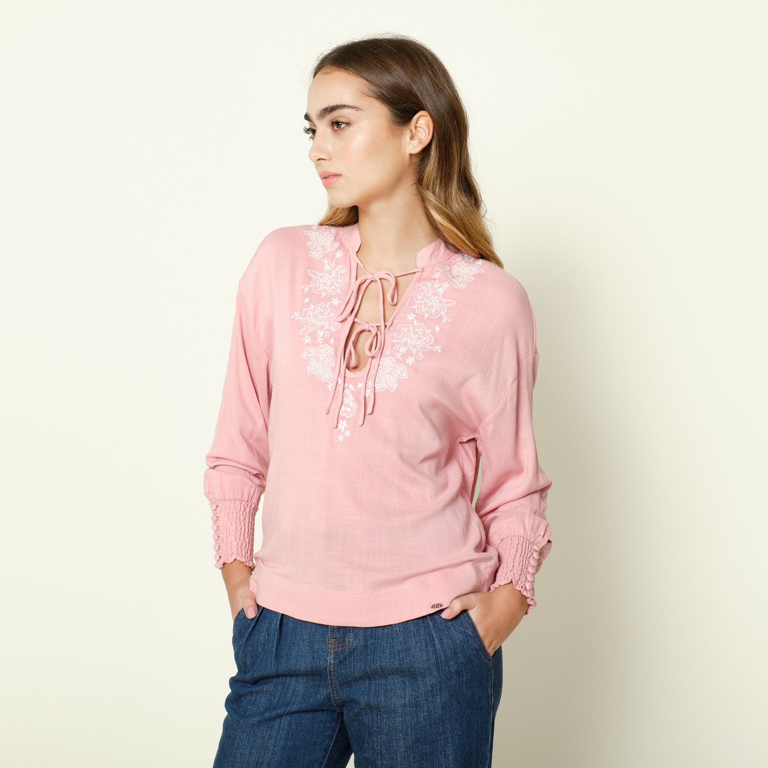 Blusa Obelisa Palo Rosa