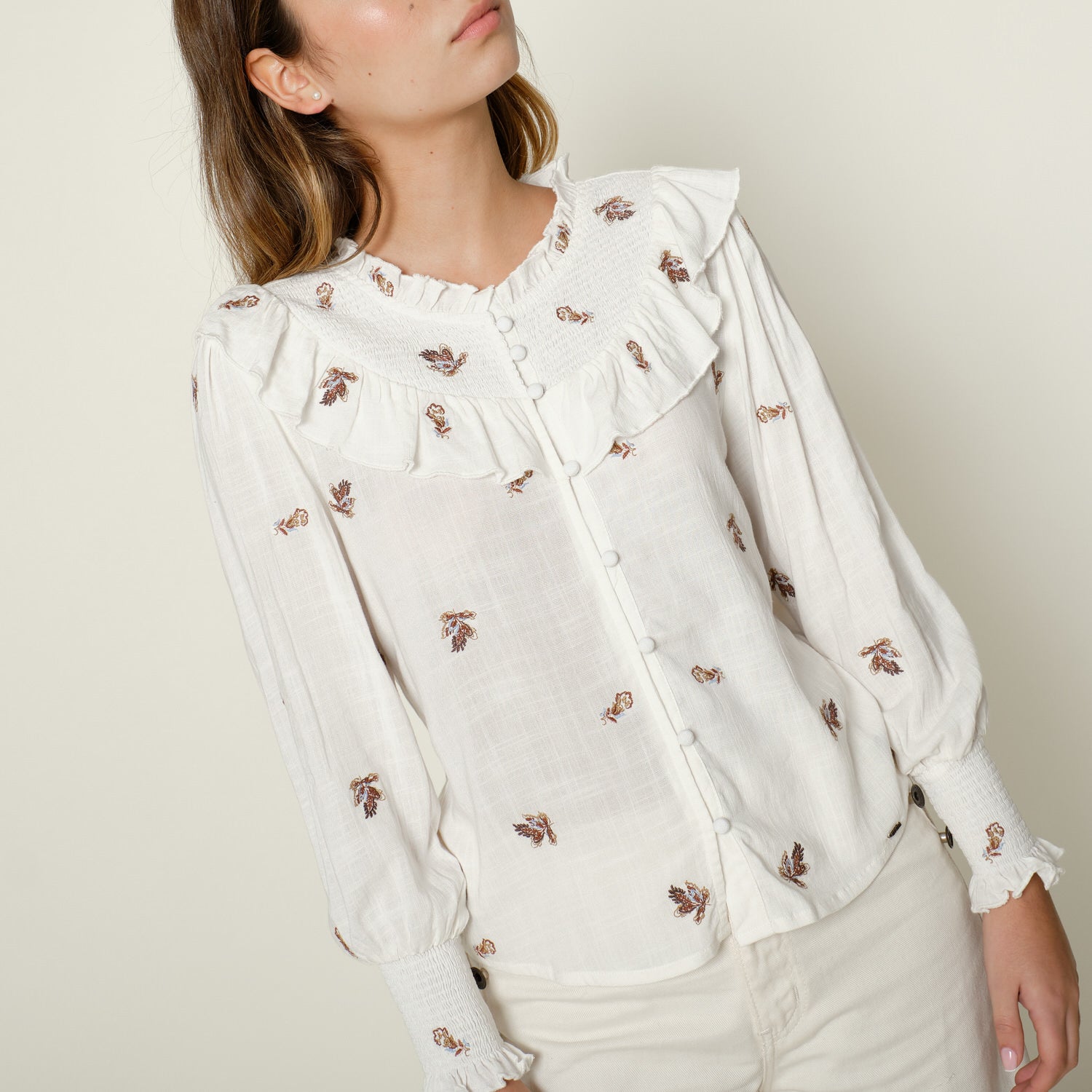 Blusa Ordella Hueso