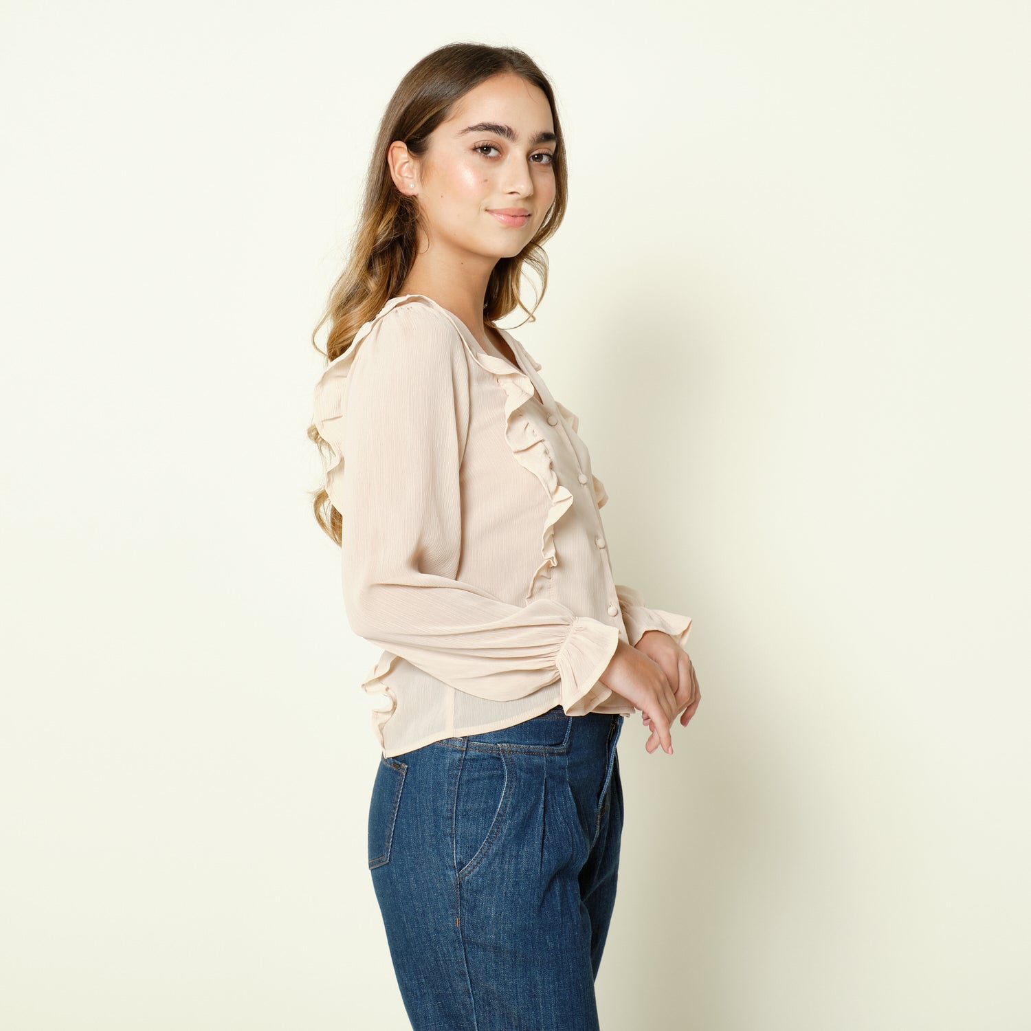 Blusa Osamira Beige