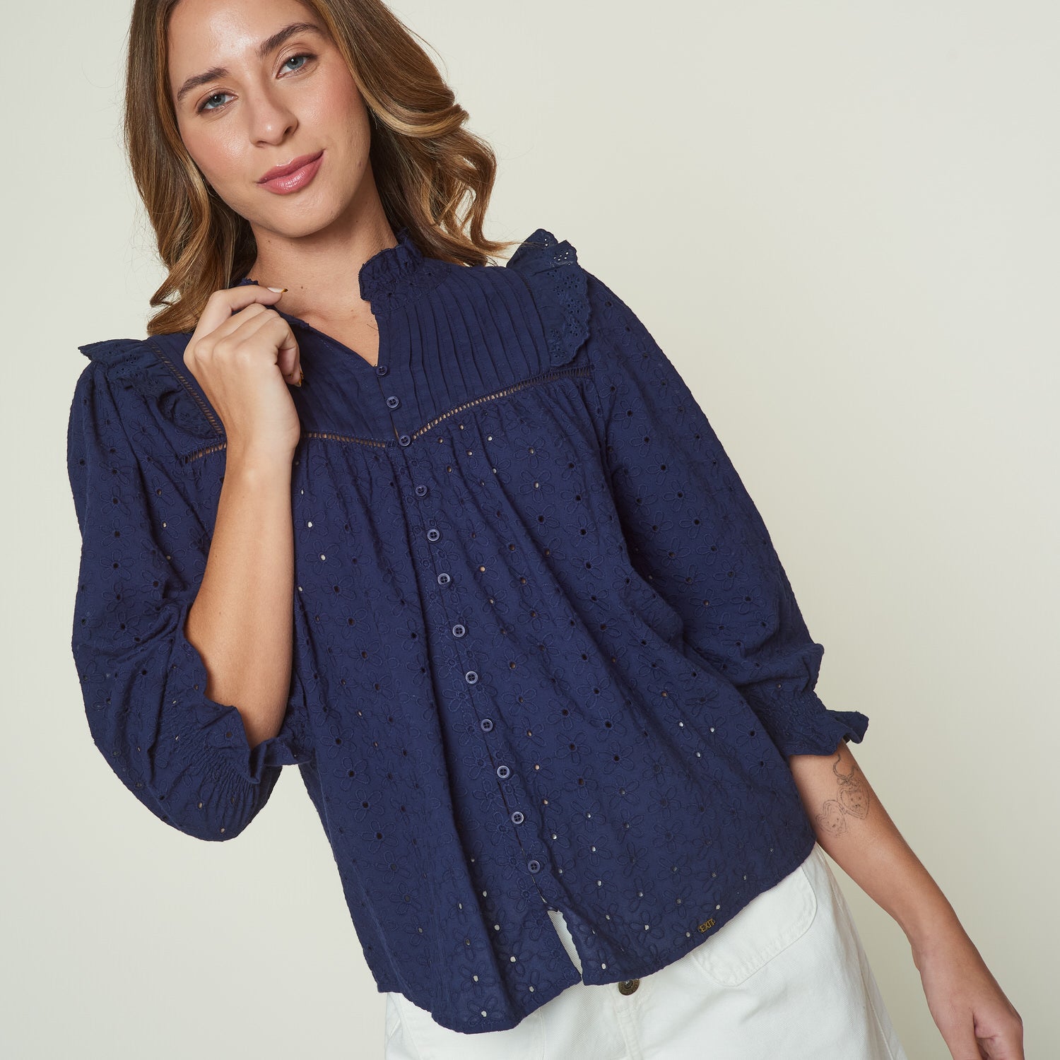 Blusa Ostra Azul