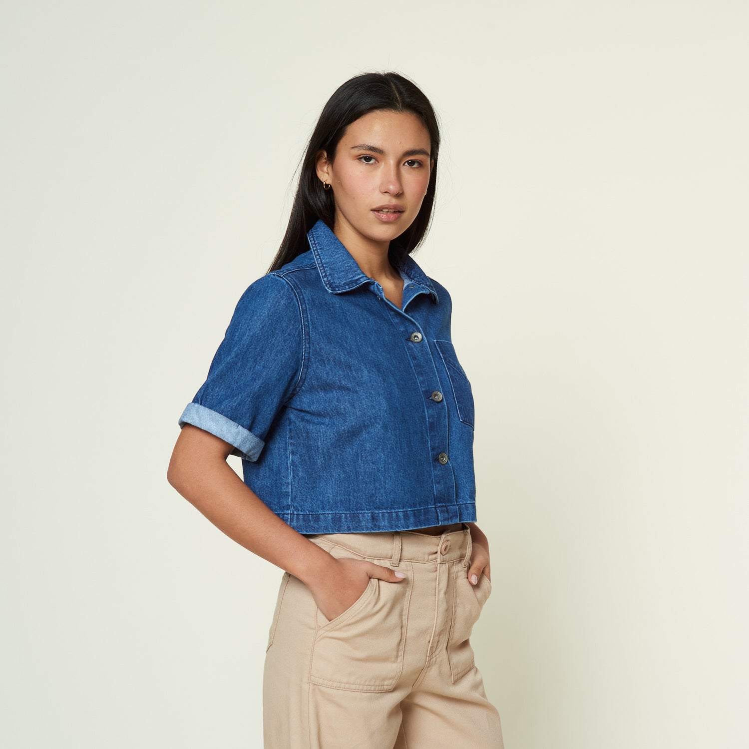 Blusa Palma Azul