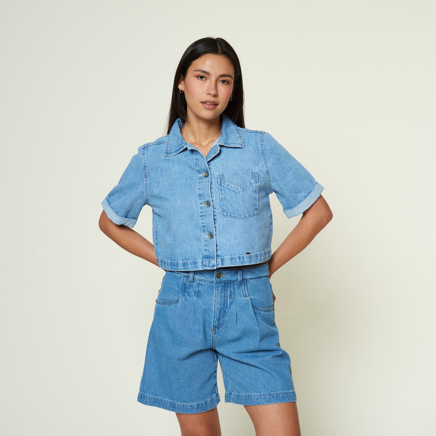 Blusa Palma Celeste