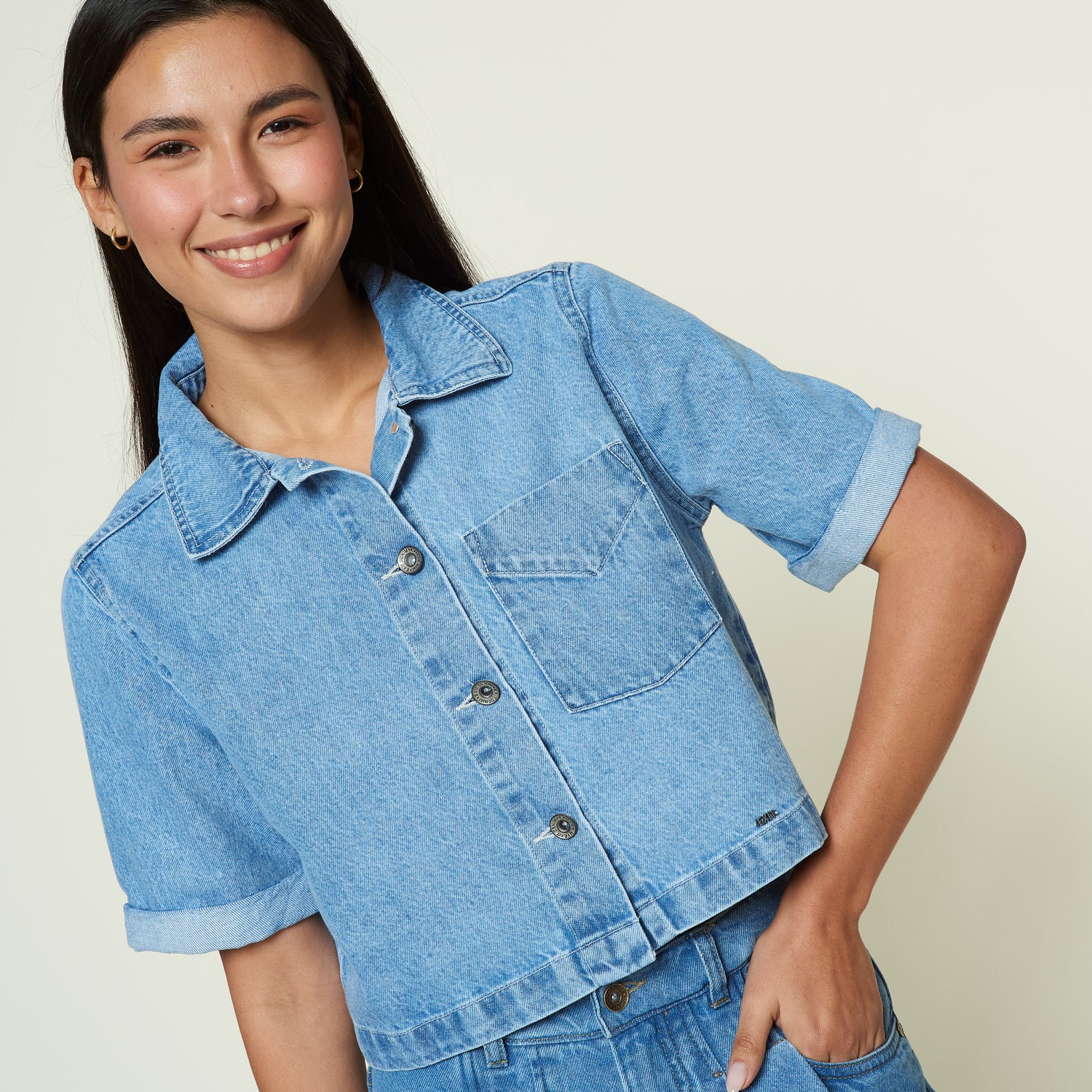 Blusa Palma Celeste
