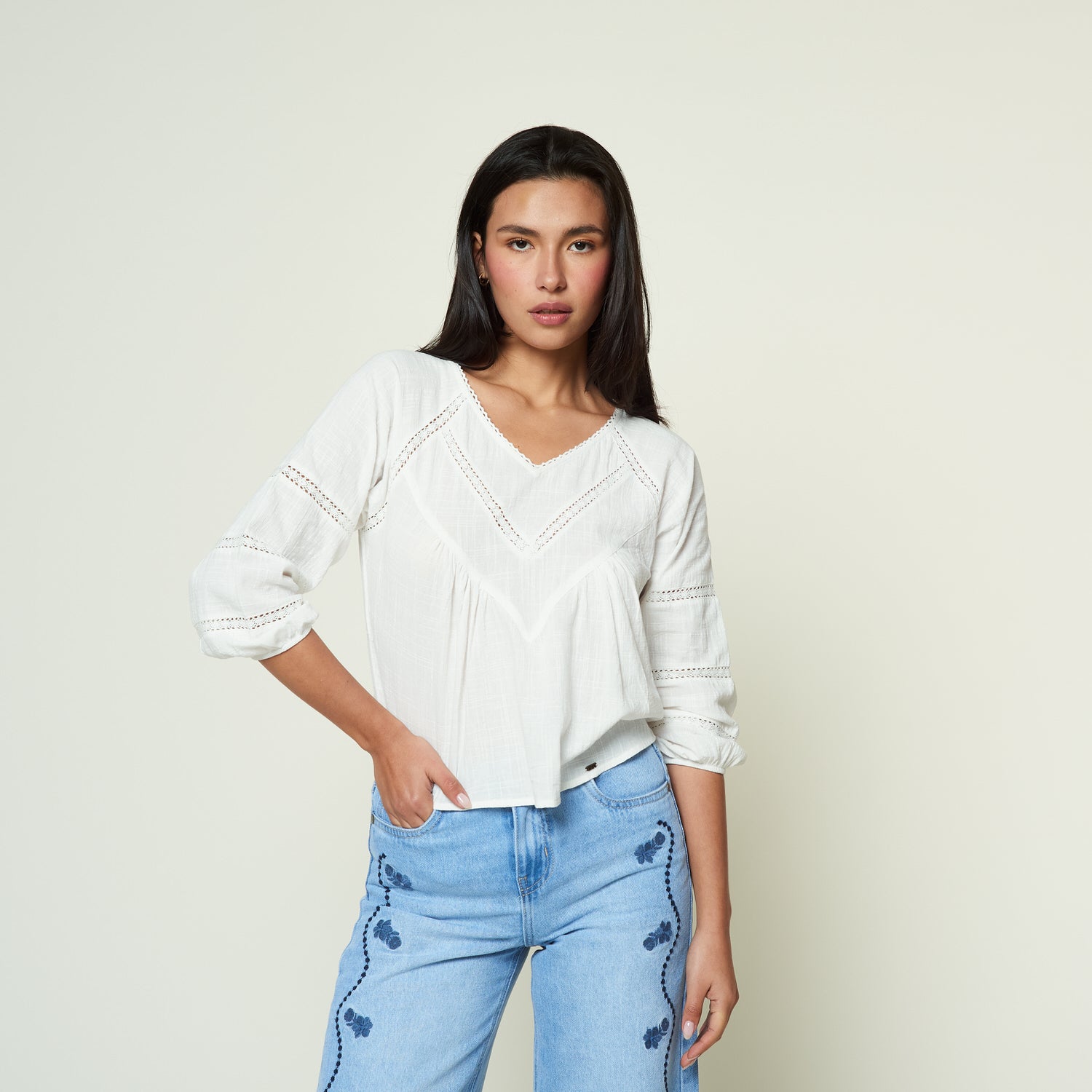 Blusa Patty Hueso