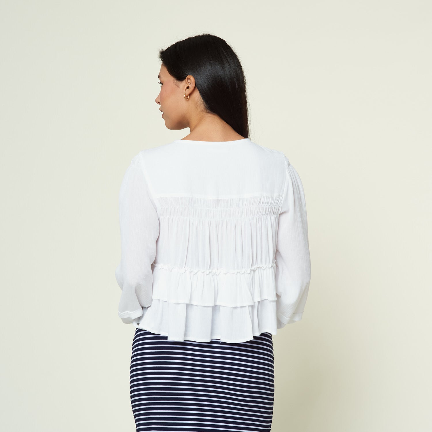 Blusa Petunia Hueso