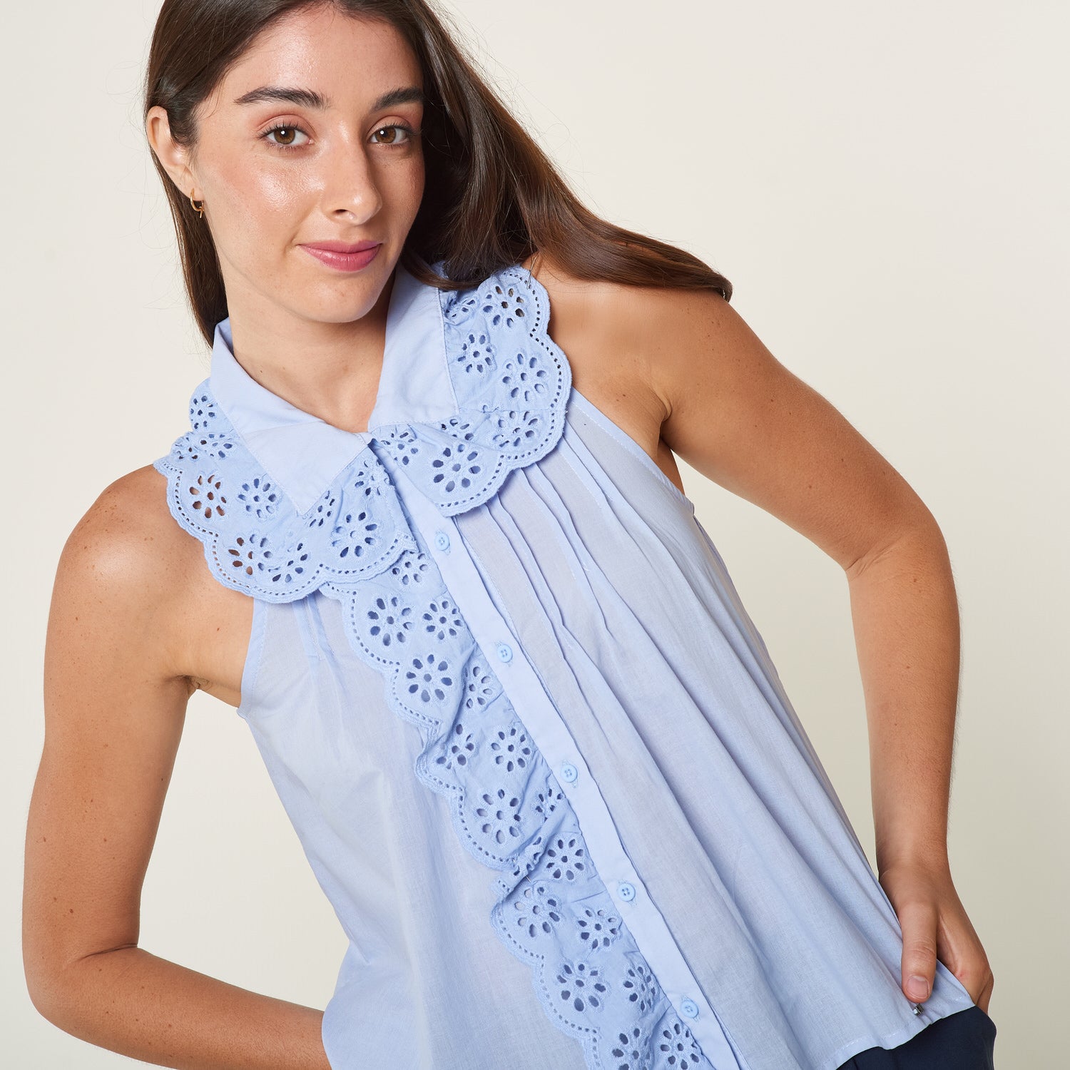 Blusa Raffaela Celeste